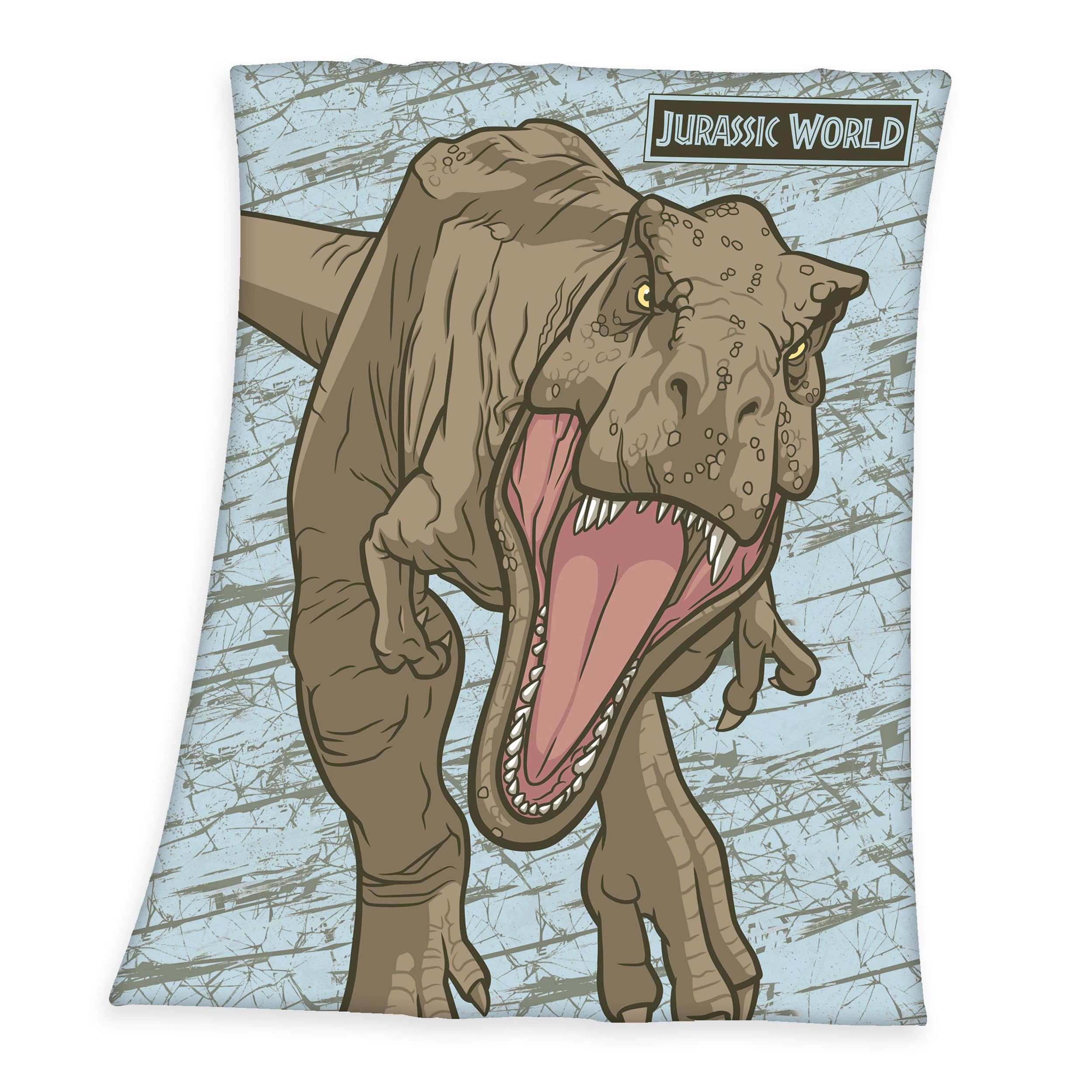 Herding Multicoloured Jurassic World 130 X 170 Cm 100% Polyester Fleece Blanket