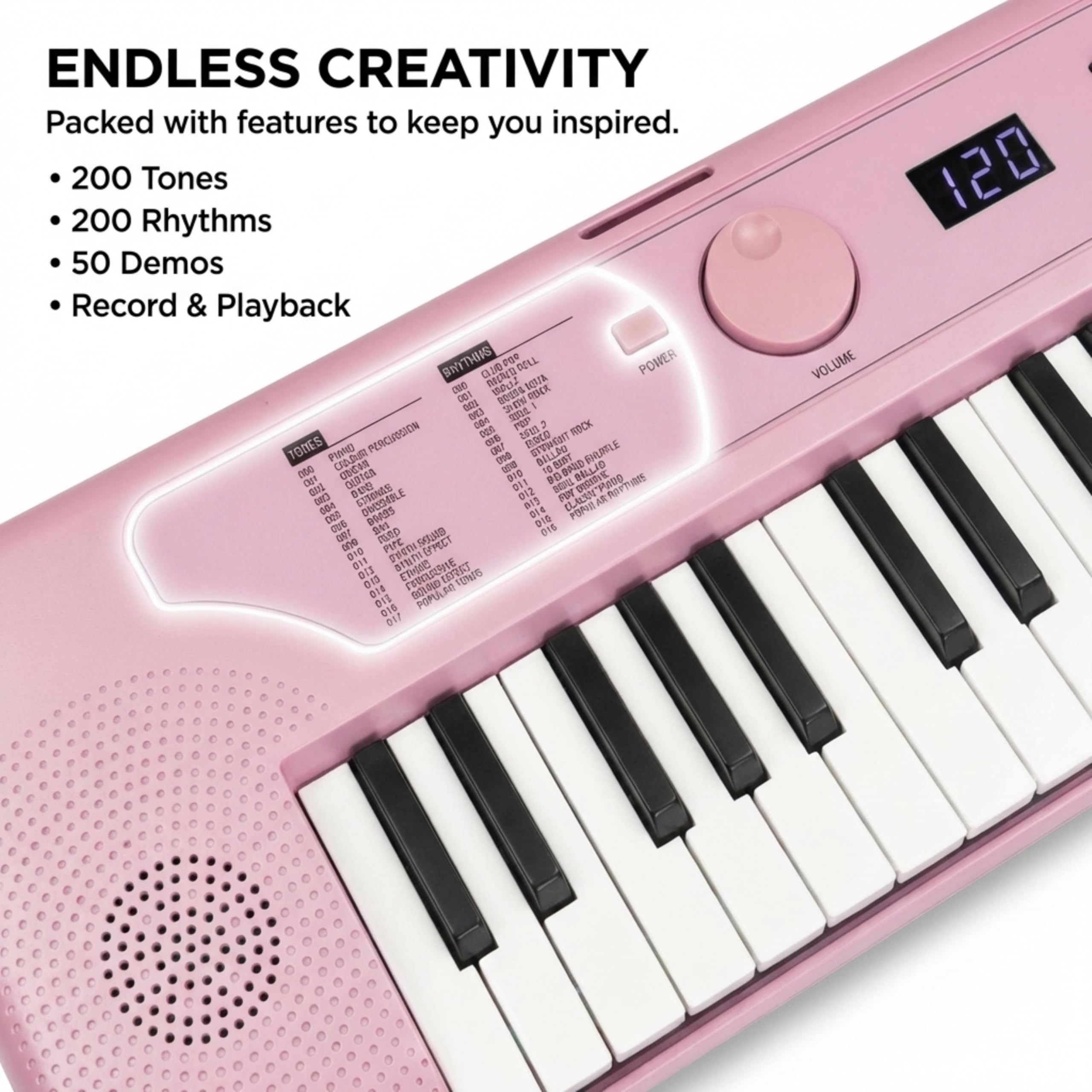 Amazon.com: RockJam 49 Key Keyboard Piano, Portable Electronic