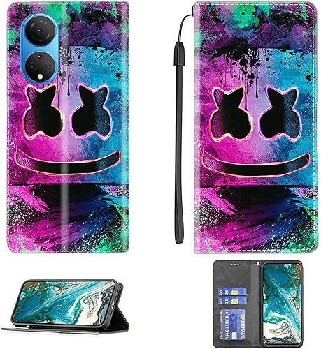 Flip Stand Case for Honor X7 Case Compatible with Honor X7 Phone Case Cover PU Leather Kickstand Magnetic Wallet Case CPT36