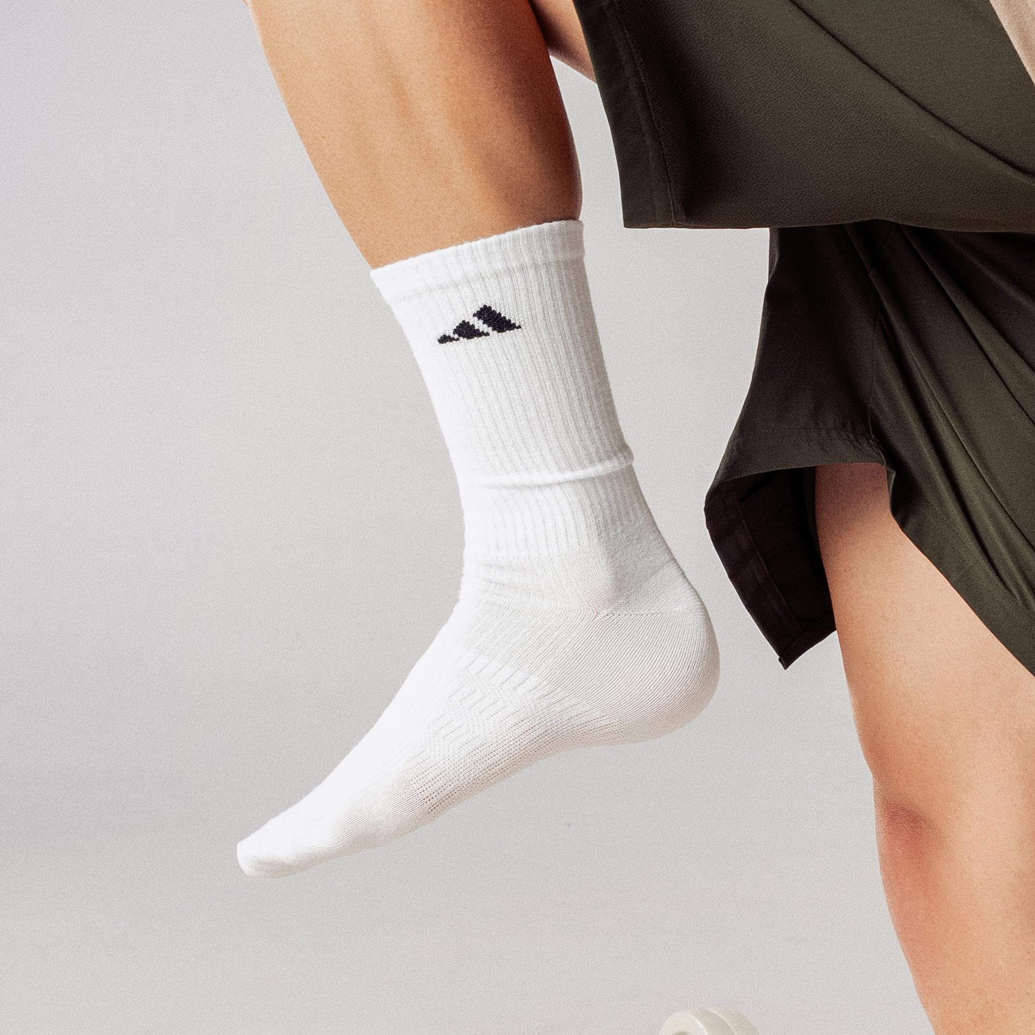 adidas Herren Superlite 3.0 6-pack CrewCrew Sock, Weiß/Schwarz, Medium