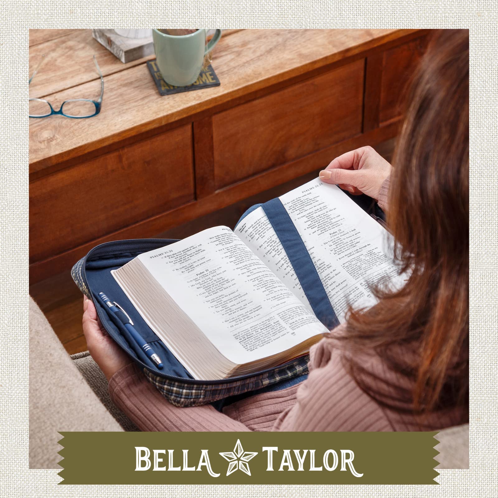 Bella Taylor Quilted Bible Cover For Women