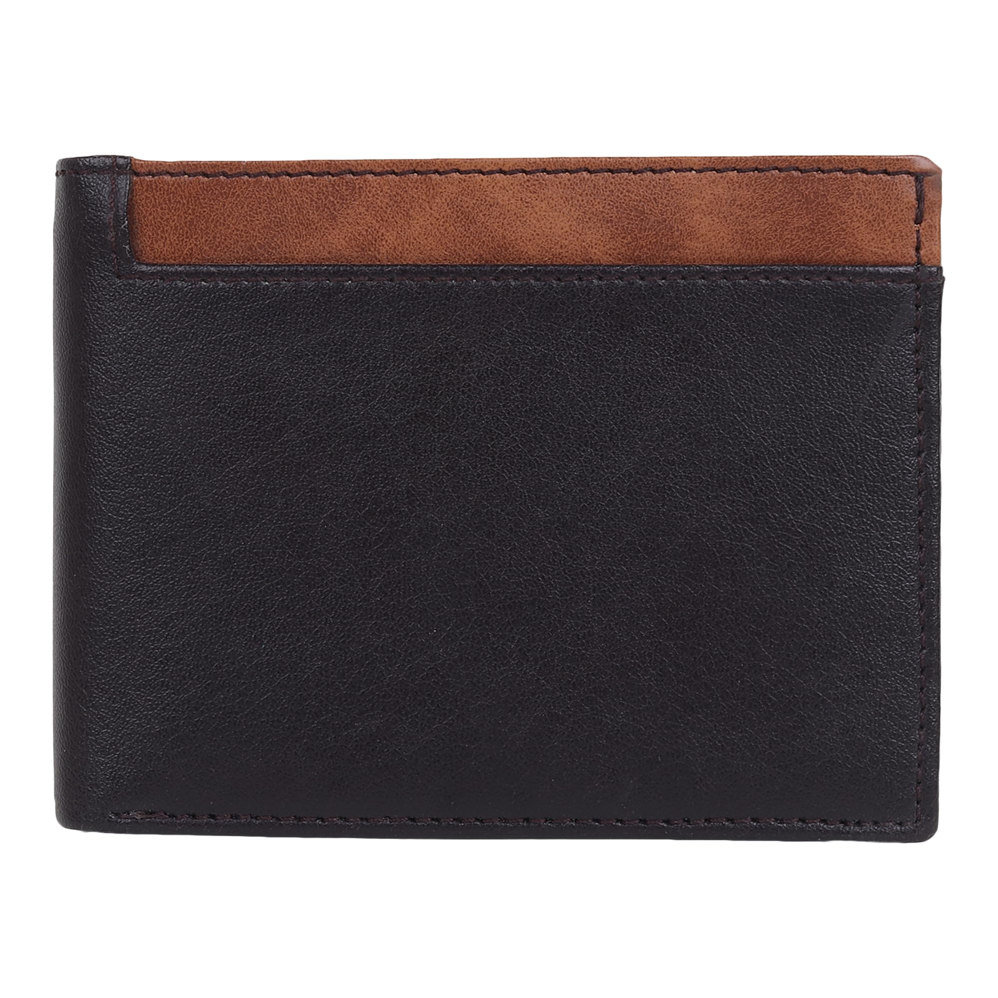 Sunshopping Men’s Formal Artificial Leather Wallet (ZNC-95) (Black-01)