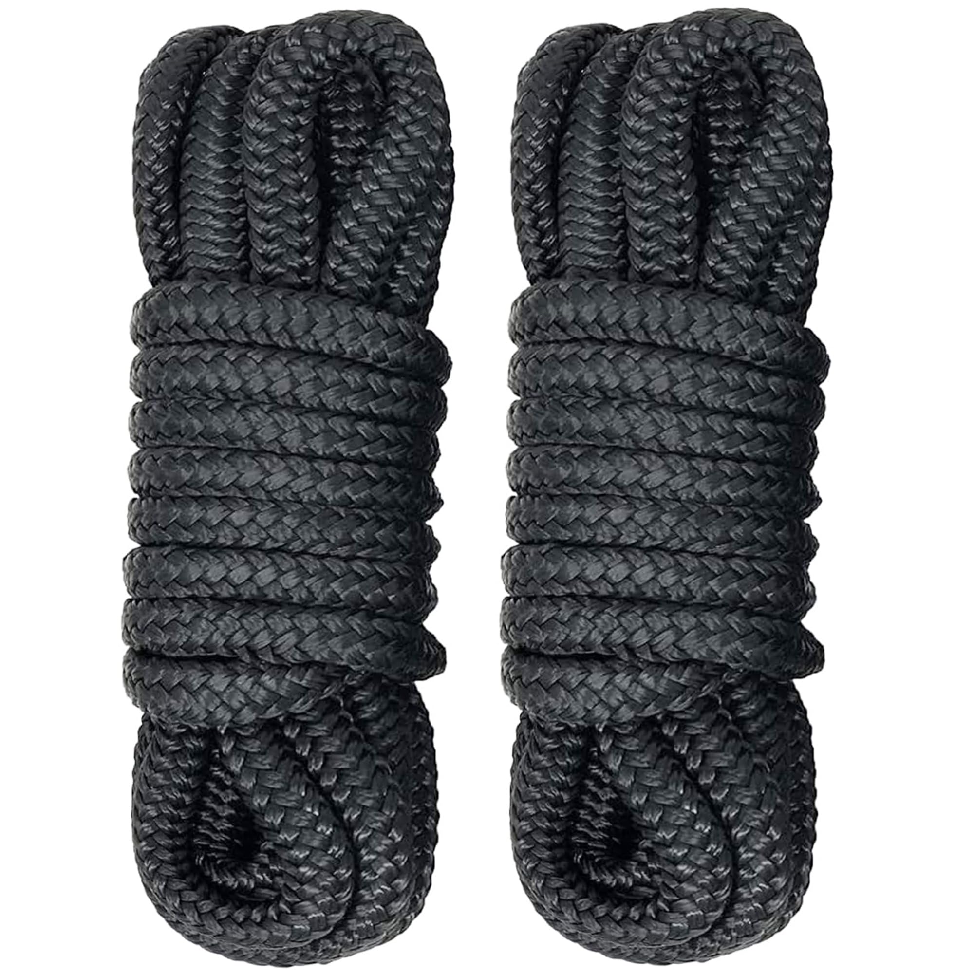 Boat Dock Line Rope Double Braid Nylon Boating Dock Lines Rope Mooring Rope Ultra Strong and Soft Anchor Rigging Line Boat Accessories,16.5ft,3/8inch