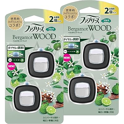 ファブリーズ 【まとめ買い】 消臭芳香剤 車用 イージークリップ ベルガモットウッド 2.4mLｘ4個