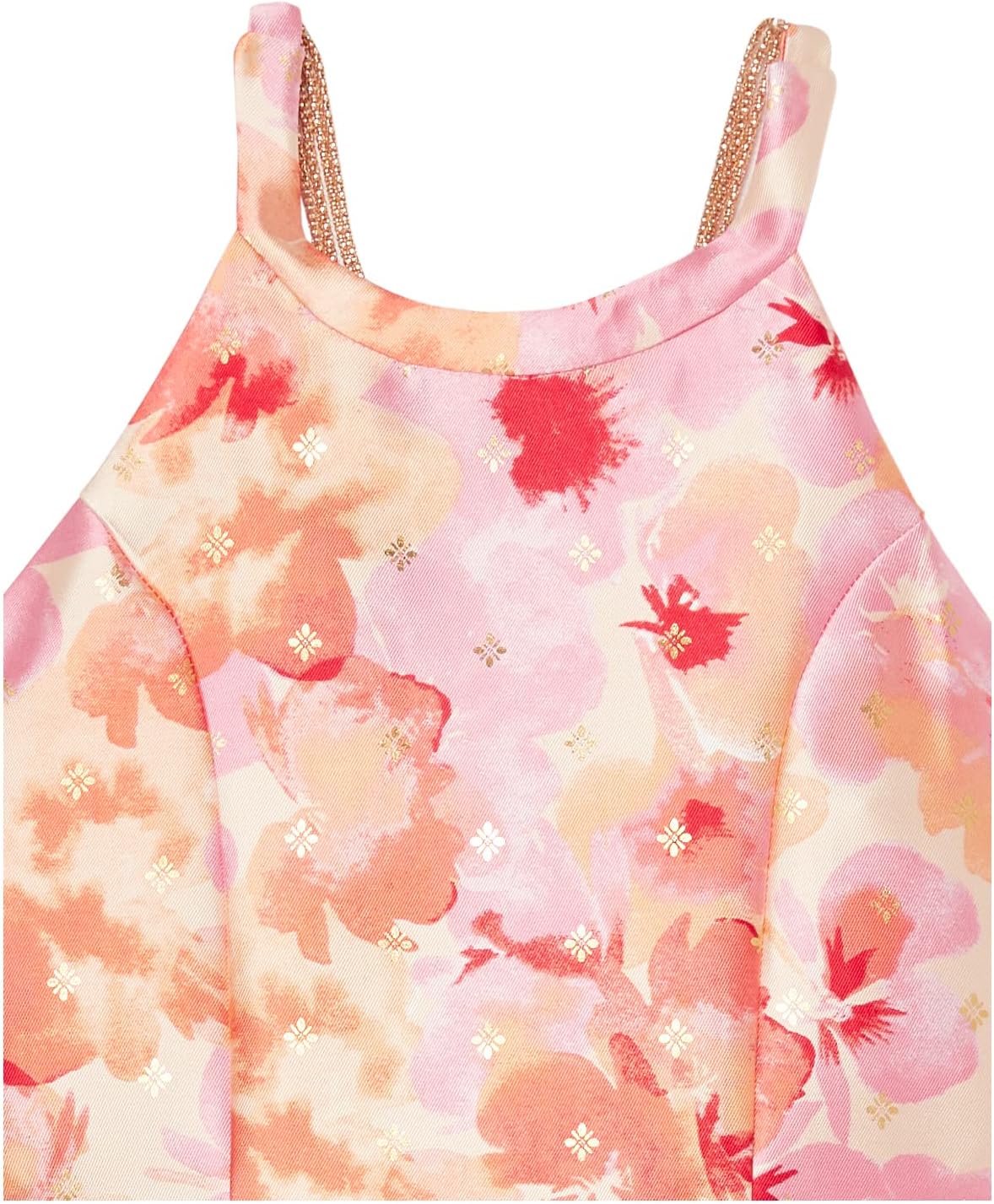 Speechless Girl's Halter Neck Mikado Midi Party Special Occasion Dress, Pink/Coral, 14 - Image 3