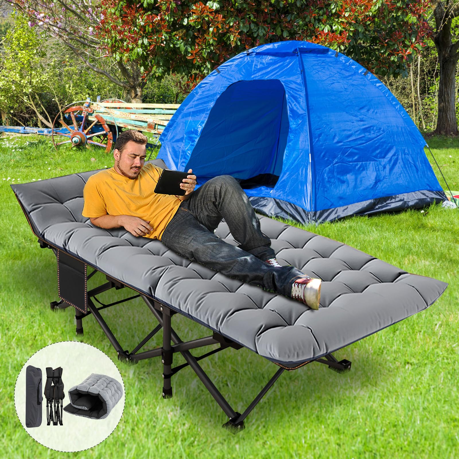 エアボーン(ARBN)CAMP COT キャンプコット ARBNOUT-103BLK