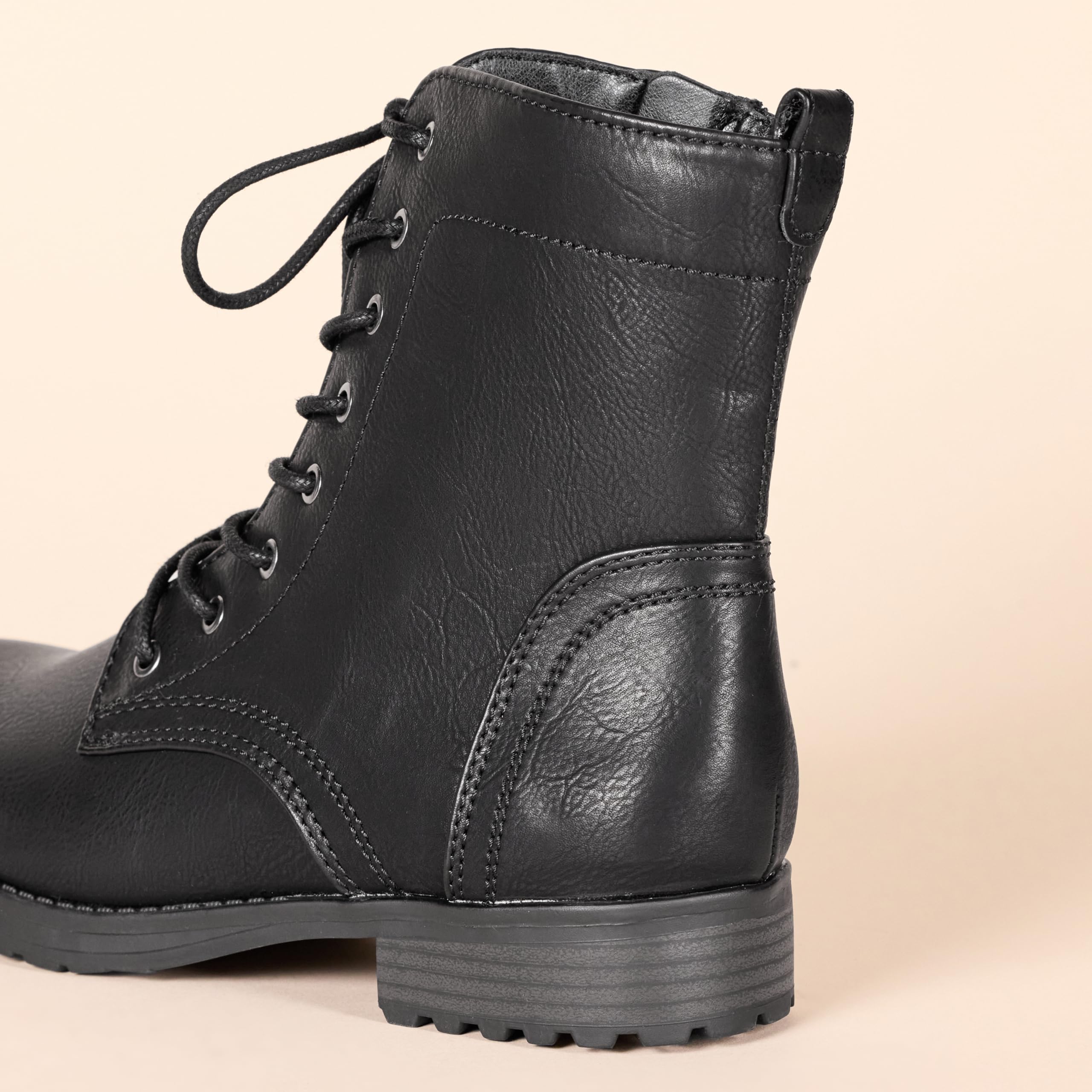 Amazon Essentials Donna Combat Boots Stringati