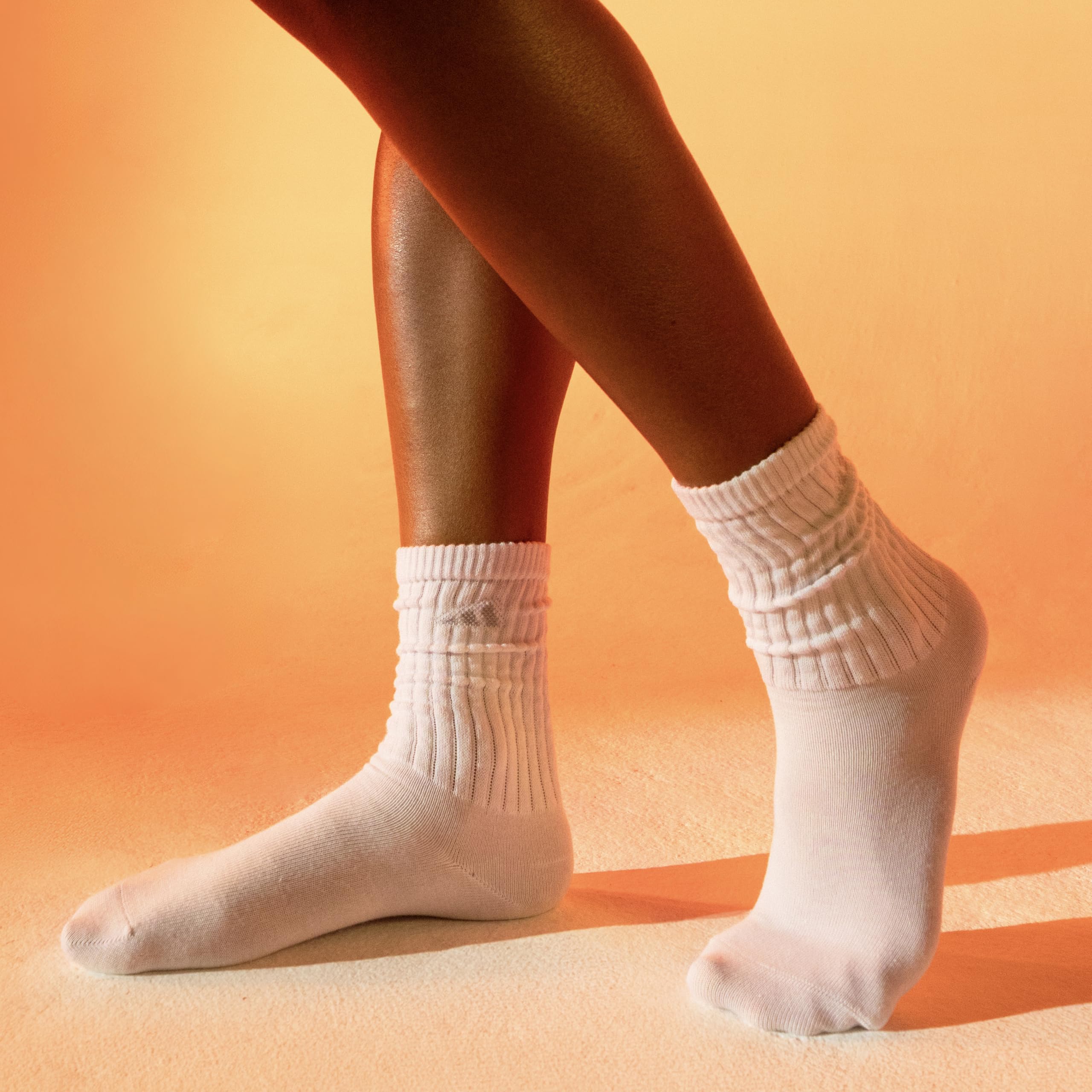 adidas Damen Athletic Scrunch Crew Socken (3 Paar) Loose Slouchy Fit
