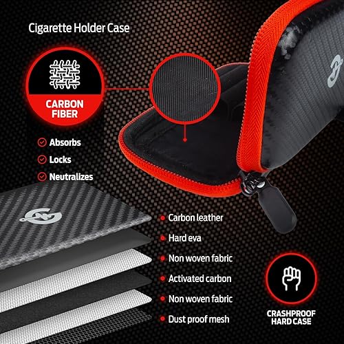 Miniatura 10 de Estuche de soporte a prueba de olores, soporte para tubos preenrollables, contenedor de cono a prueba de olores, contenedor de cigarrillos con