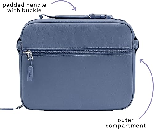 Miniatura 9 de uninni Lonchera aislada para niños a partir de 3 años con almacenamiento resistente a fugas, bolsillo de malla, divisor extraíble para aperitivos,