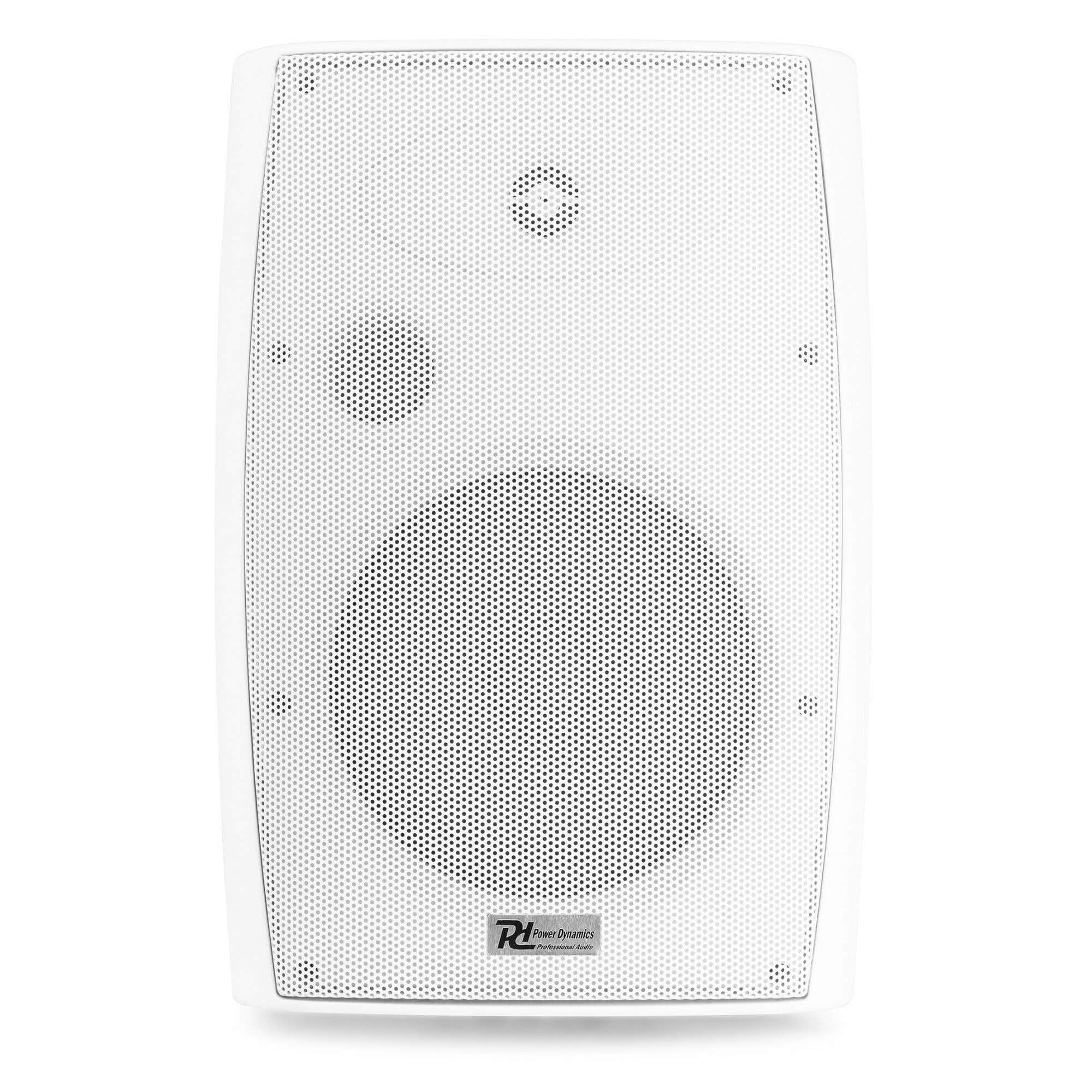 Power Dynamics BF80TB - Enceinte Haut-Parleur Blanche Résistants aux Intempéries, Puissance 50 Watts RMS, 8 Pouces, 100V ou 8 Ohms, IPX5 pour Utilisation à l'Intérieur ou à l'Extérieur