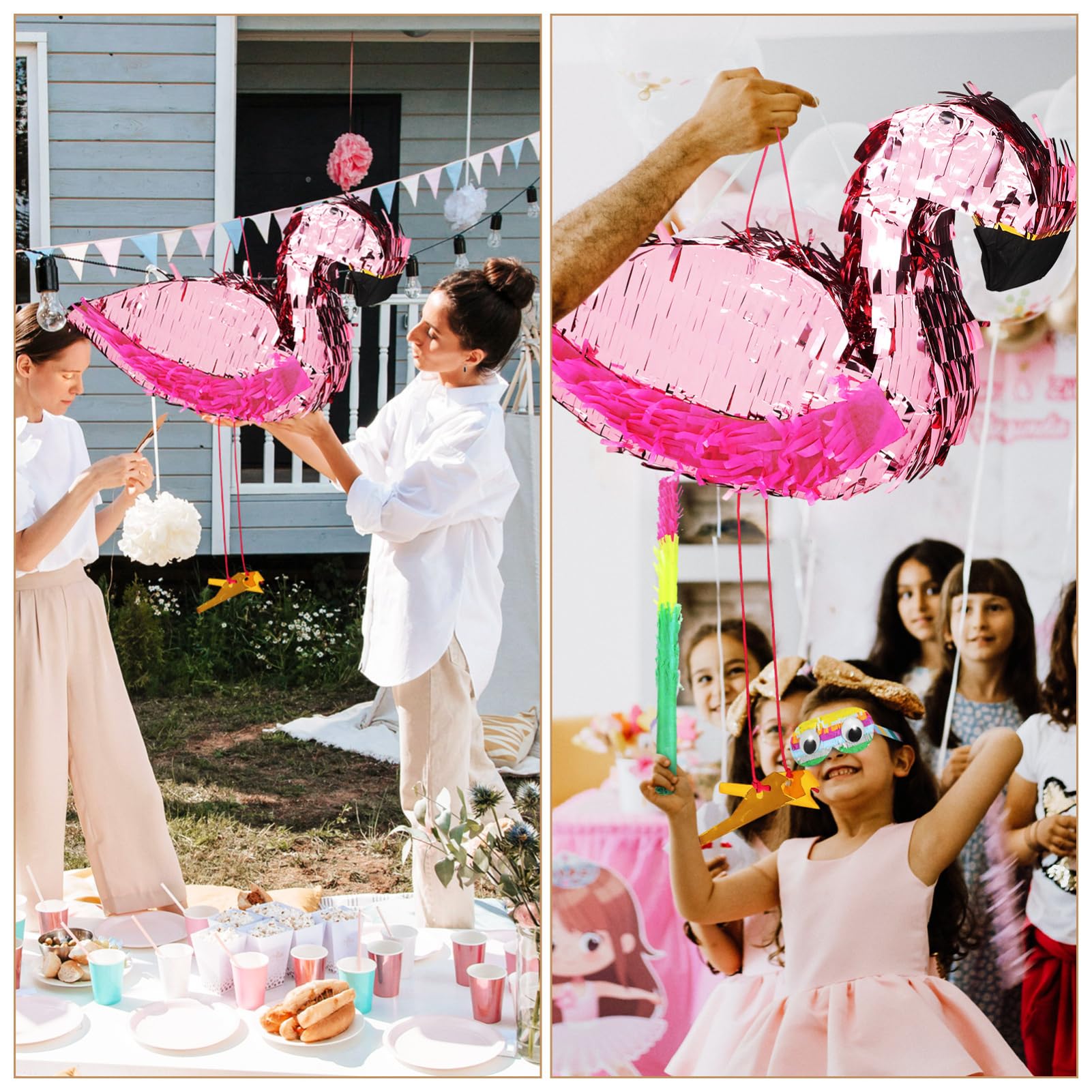 KOMBIUDA 1 juego Piñata de con Bastón y Decoración de Cumpleaños para Niñas de Fiesta con y Accesorios Divertidos para Celebraciones Fiesta