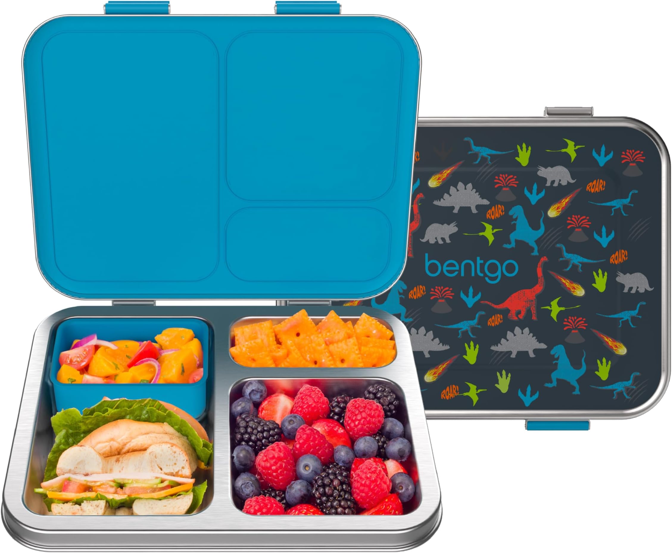 Bentgo - Kids Steel Lunchbox - Dinosaur