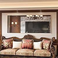 Vista 5 de Espejo de longitud completa de 65 x 24 pulgadas, espejo dorado de cuerpo completo, espejos colgantes rectangulares de pie con marco de aluminio