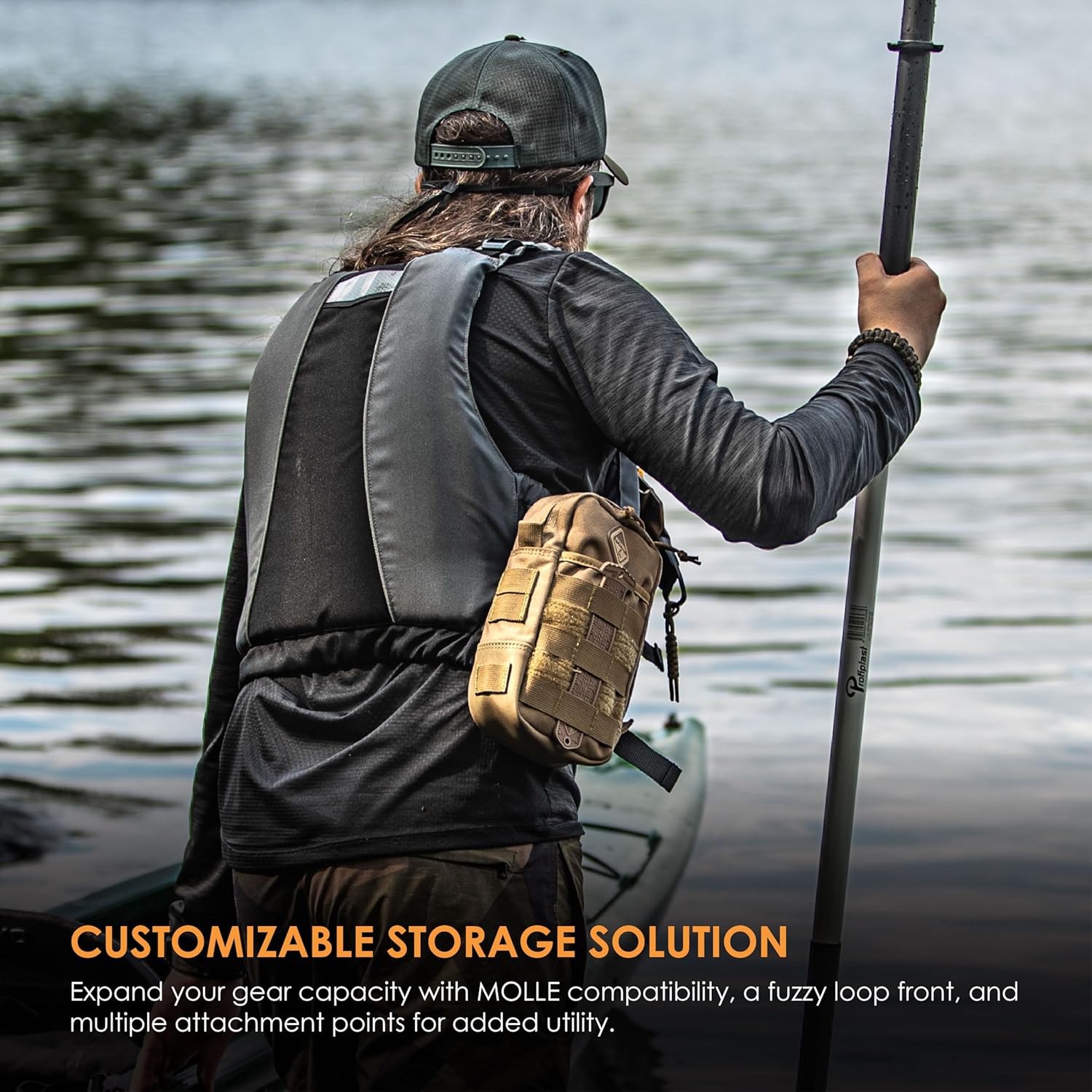 HAZARD 4 Broadside: Large Utility Pouch with Molle, 9 X 5-Inch - Coyote - Image 3