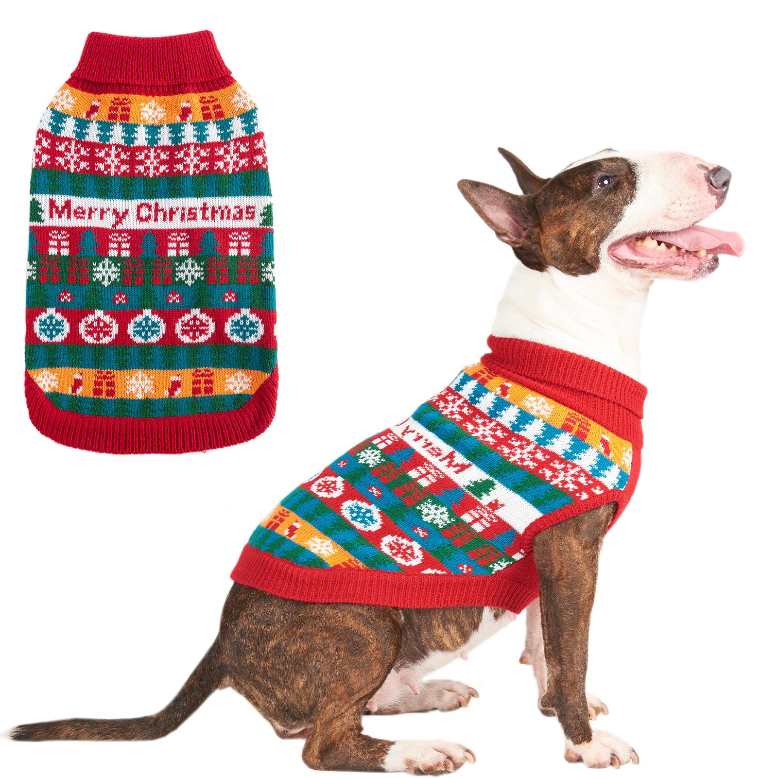Costume de Noël pour chien EXPAWLORER pour les photos de famille et soirées au coin du feu