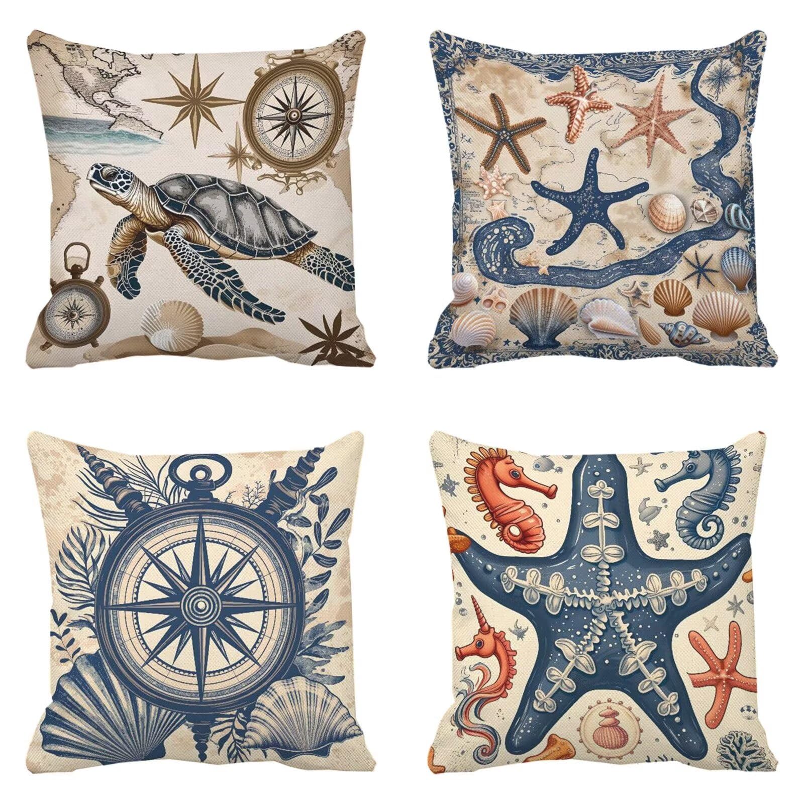 Canape decoration maison coussin étanche 55x55 crème effet lin anti-tache