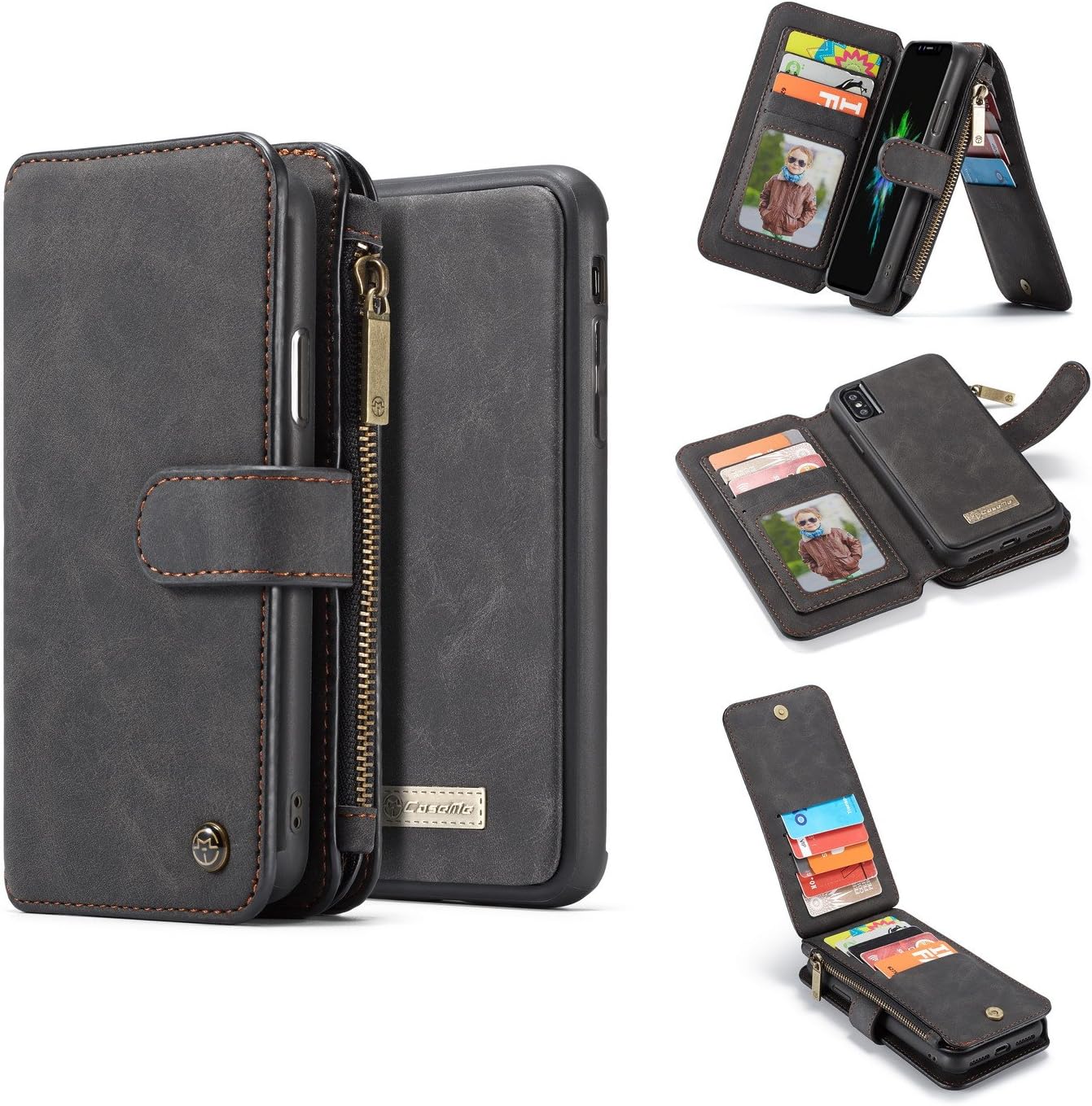 iPhone 8 Plus Flip Wallet Case,AKHVRS Leather Wallet Phone