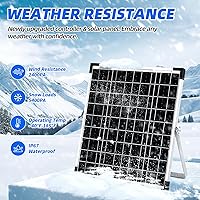 Vista 4 de MEGSUN - Kit de panel solar de 20 W 12 V impermeable cargador de batería solar + controlador de carga inteligente mejorado de 12 A + soporte