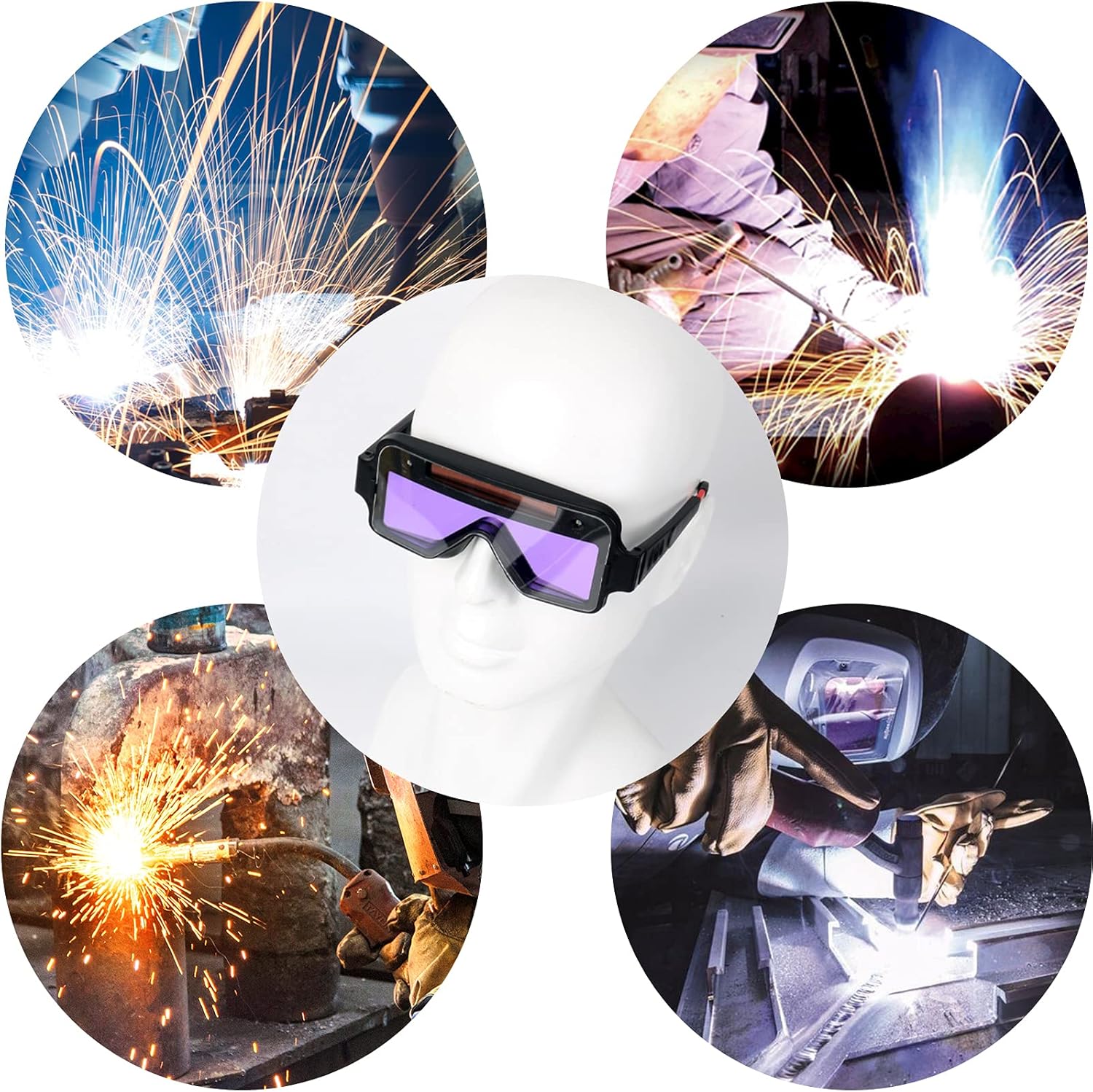 Auto-Darkening Welding Goggles for Eye Safety