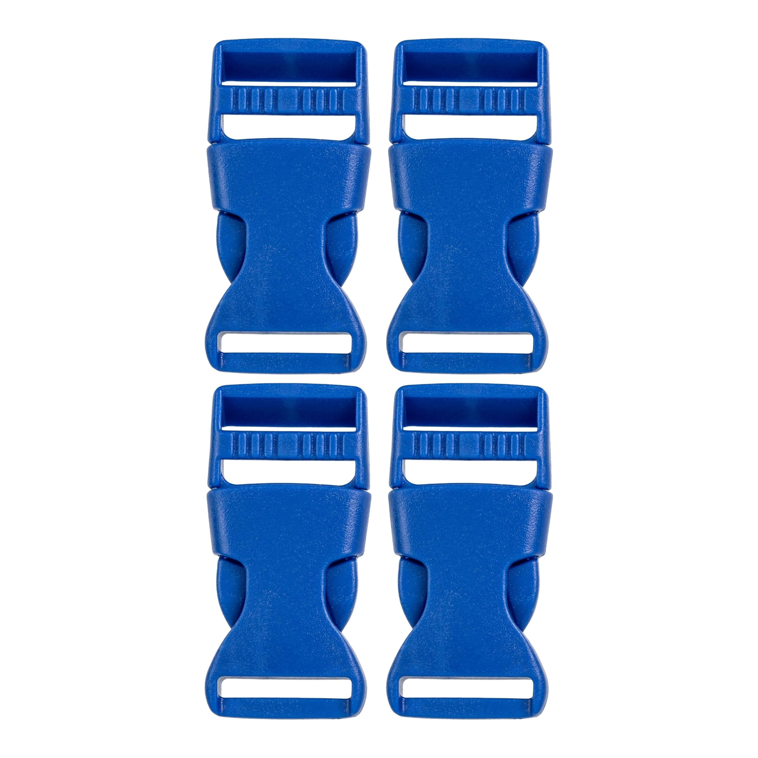 Your Day Mate Unisex Blue, 25 Mm, 4 Pcs Side Release Buckle, 25 Mm, 4 Pieces, Blue, Plastic, Push-In Buckle Click Fastener, Replacement Buckle, Fastener Repair, Backpack Strap Clip, Clipper Strap, Webbing Plastic Closing