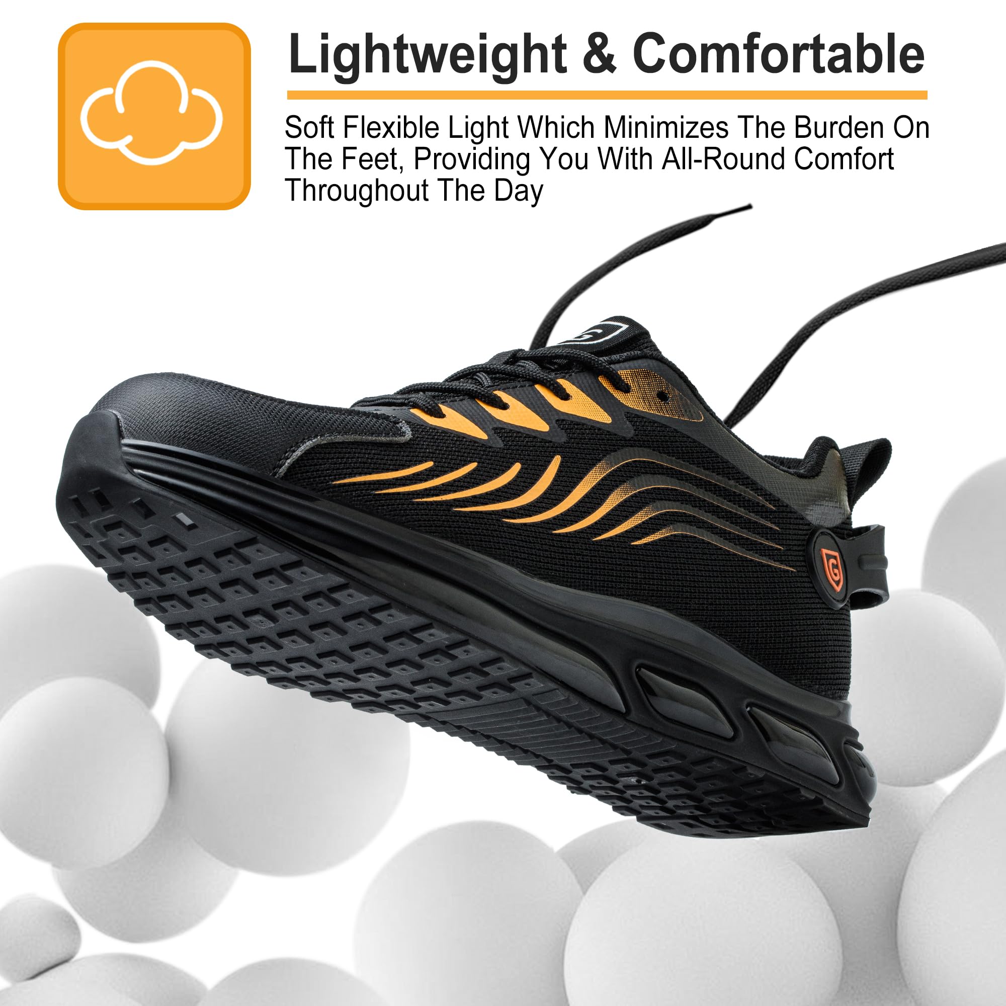 Scarpe Antinfortunistiche Uomo Donna Scarpe Antinfortunistica con Punta in Acciaio Leggero Scarpe da Lavoro Antiforatura Comodo Moda Scarpe Protettive Industriali Ammortizzazione 38EU-46EU