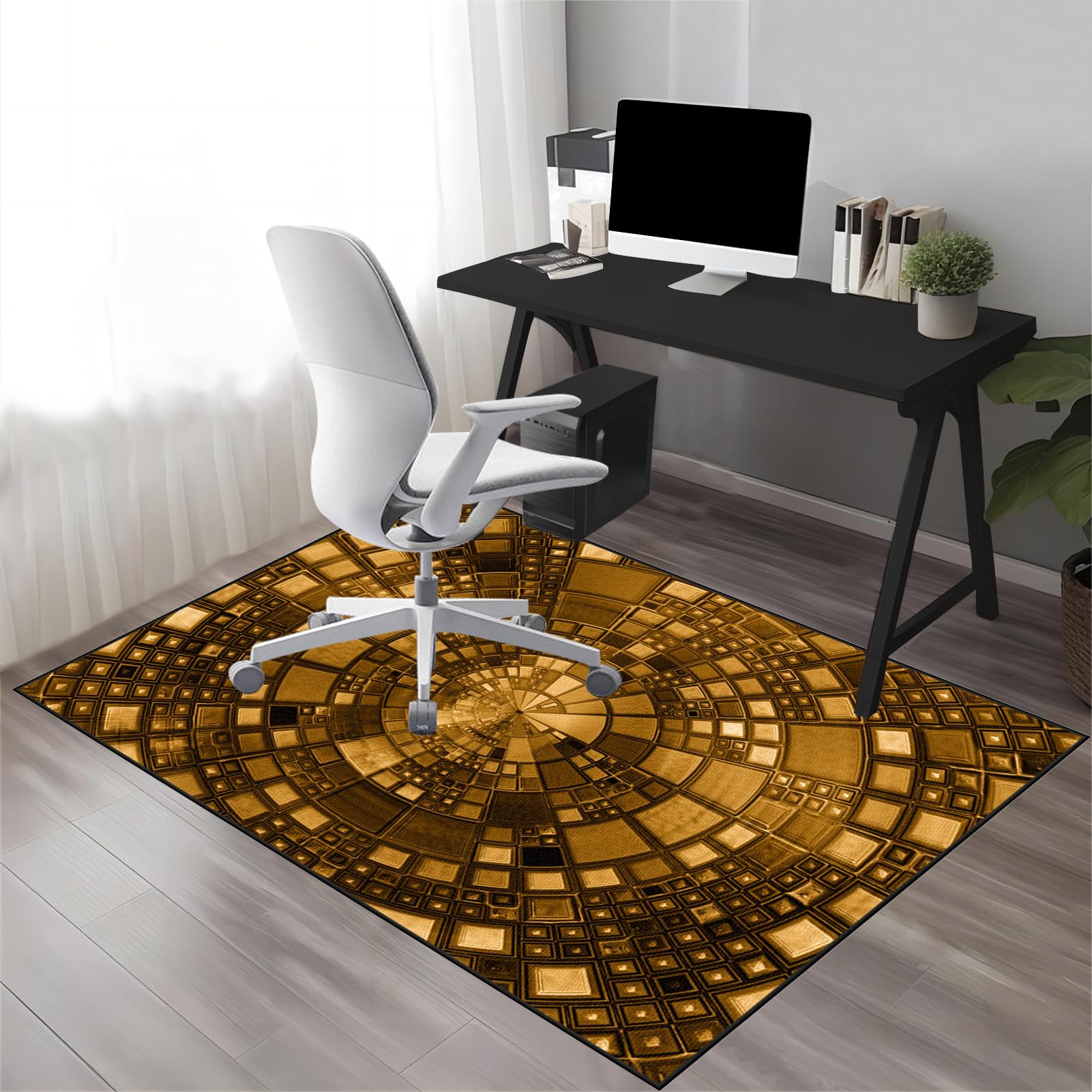 180 x 250 cm Tapis de Protection de Sol pour sous- Tapis Chaise de Bureau - Tapis Chaise Gaming Antidérapant - Protège Sol sous Chaise pour stratifié Parquet Carrelage - Tapis pour Fauteuil