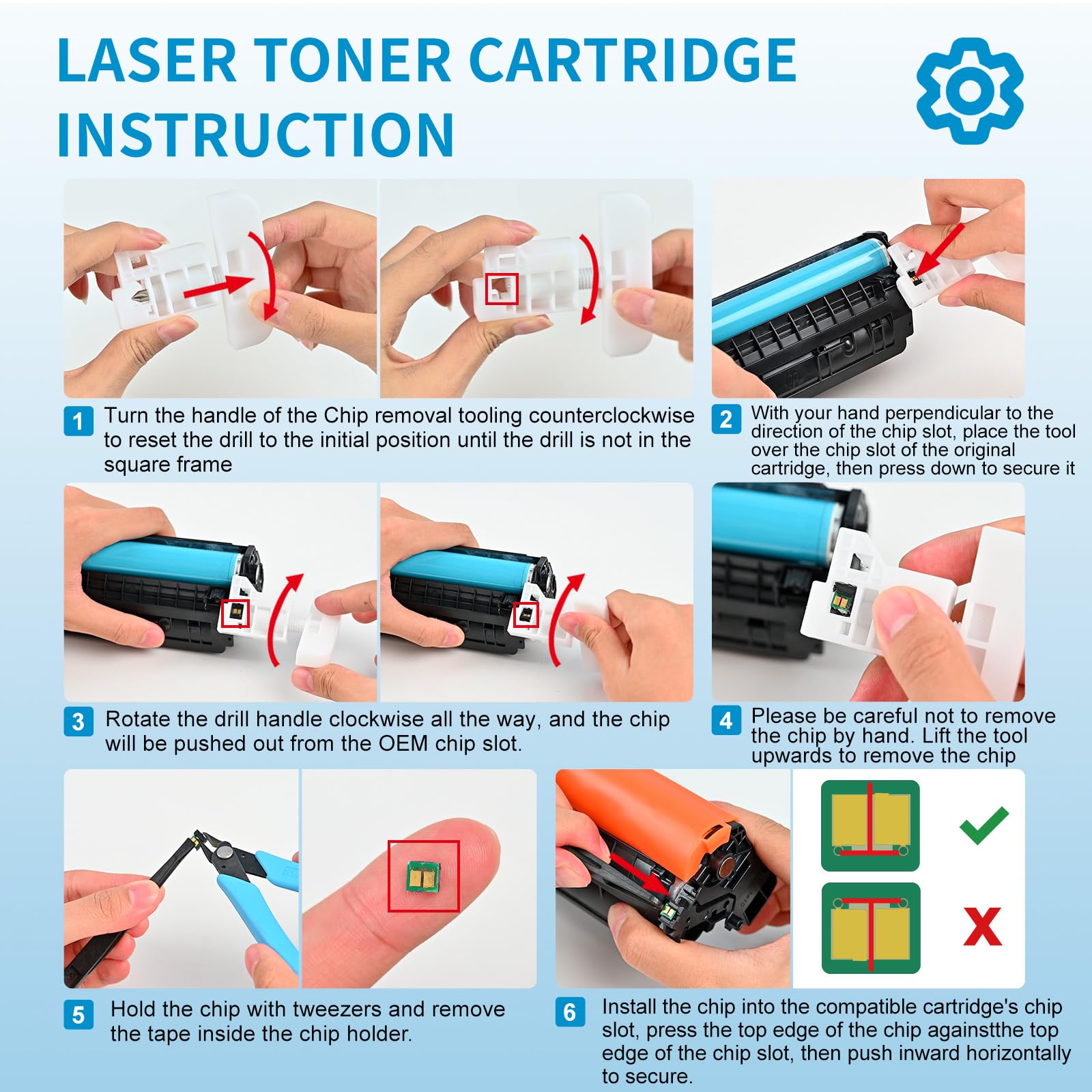 Tóner de Repuesto HP 142A W1420A para LaserJet Pro M110w M110 M110we MFP M140w M140 M140we M139w M139we M139 (1 Negro)