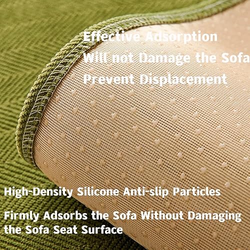 Miniatura 5 de Funda de sofá divertida y mullida, funda protectora de tela de felpilla en espiga para muebles, funda de sofá antideslizante de felpilla