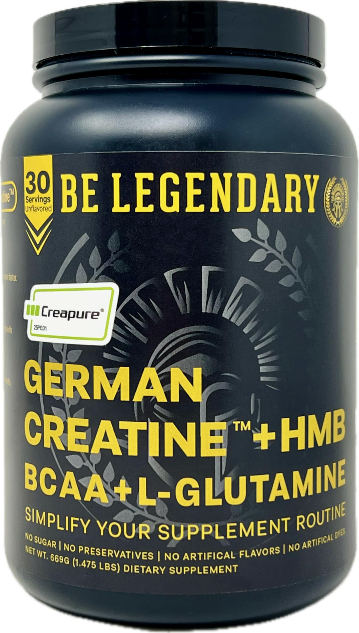 Presidio Nutrition Creapure® Creatina em pó com HMB, BCAA 2:1:1 e L-glutamina — 5 g + 3 g + 8 g + 5 g, 30 porções
