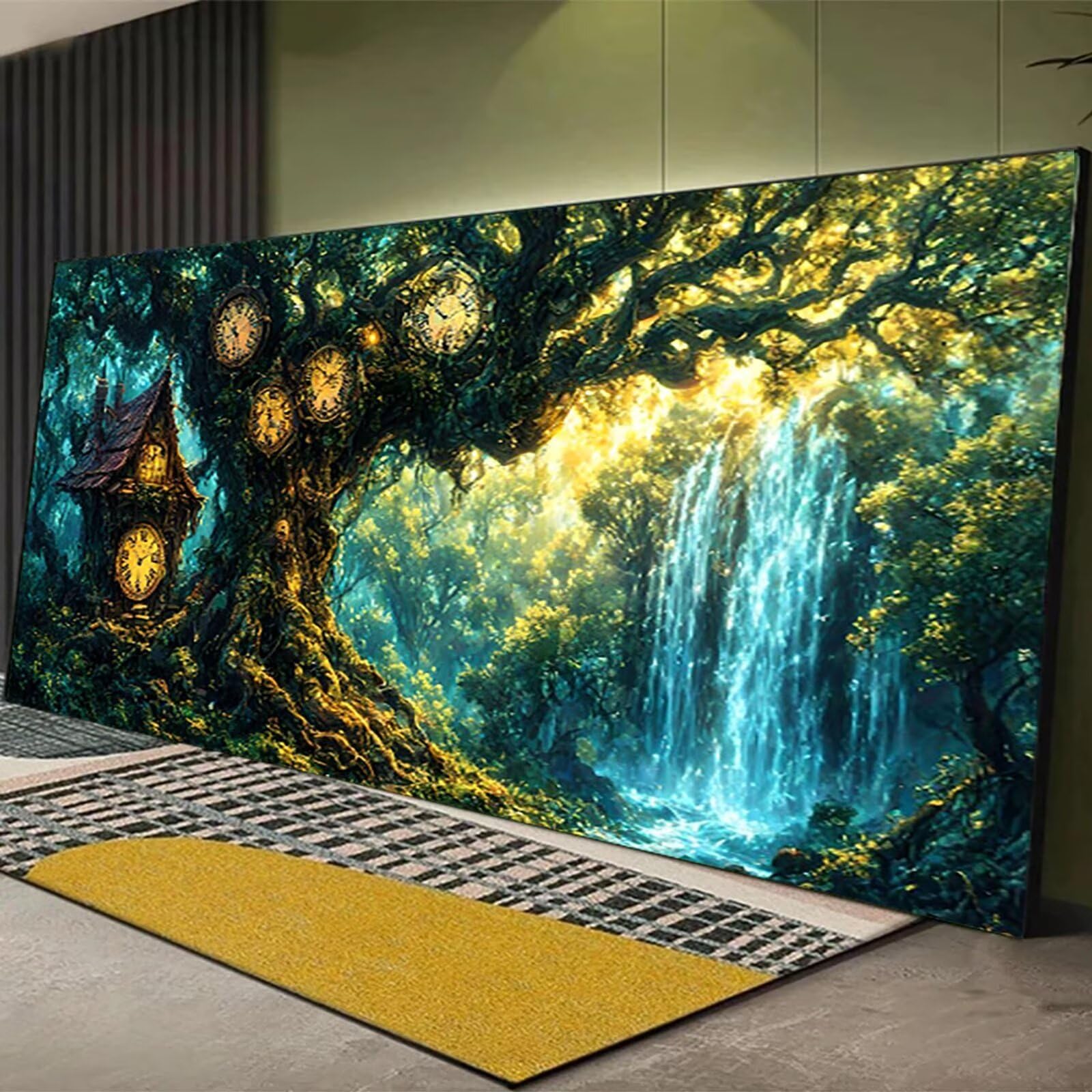 Malen nach Zahlen Kinder Fallen Malen Nach Zahlen Erwachsene, Geschenke für Mädchen Junge Bastelset Set, Malen nach Zahlen Baum | Malen nach Zahlen Ohne Rahmen, (60x120cm) Bastelset Erwachsene A-C