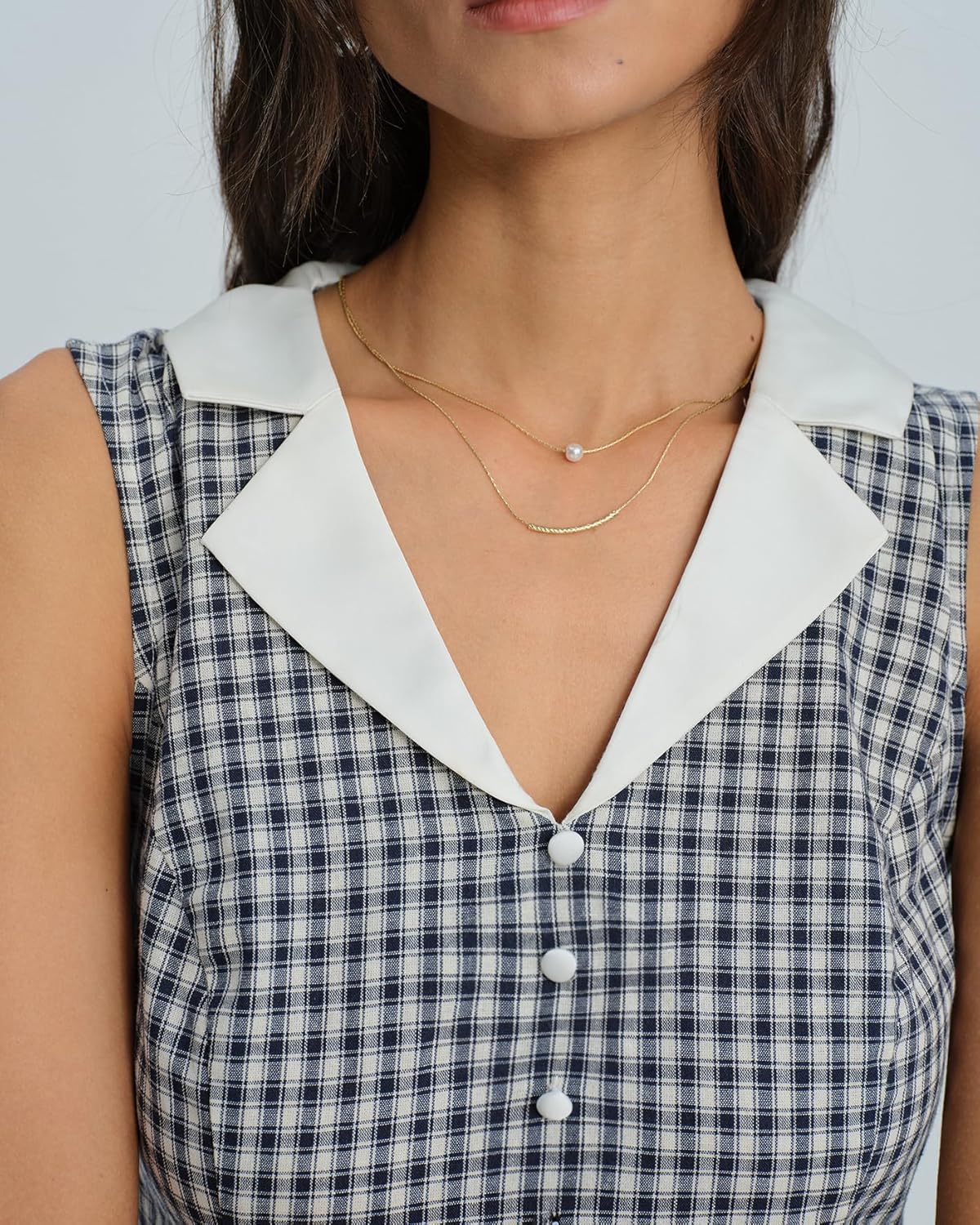 RIHOAS Women's Plaid Dress Sleeveless Button Up Midi A Line Dress Work Casual Premium Dresses - Image 3