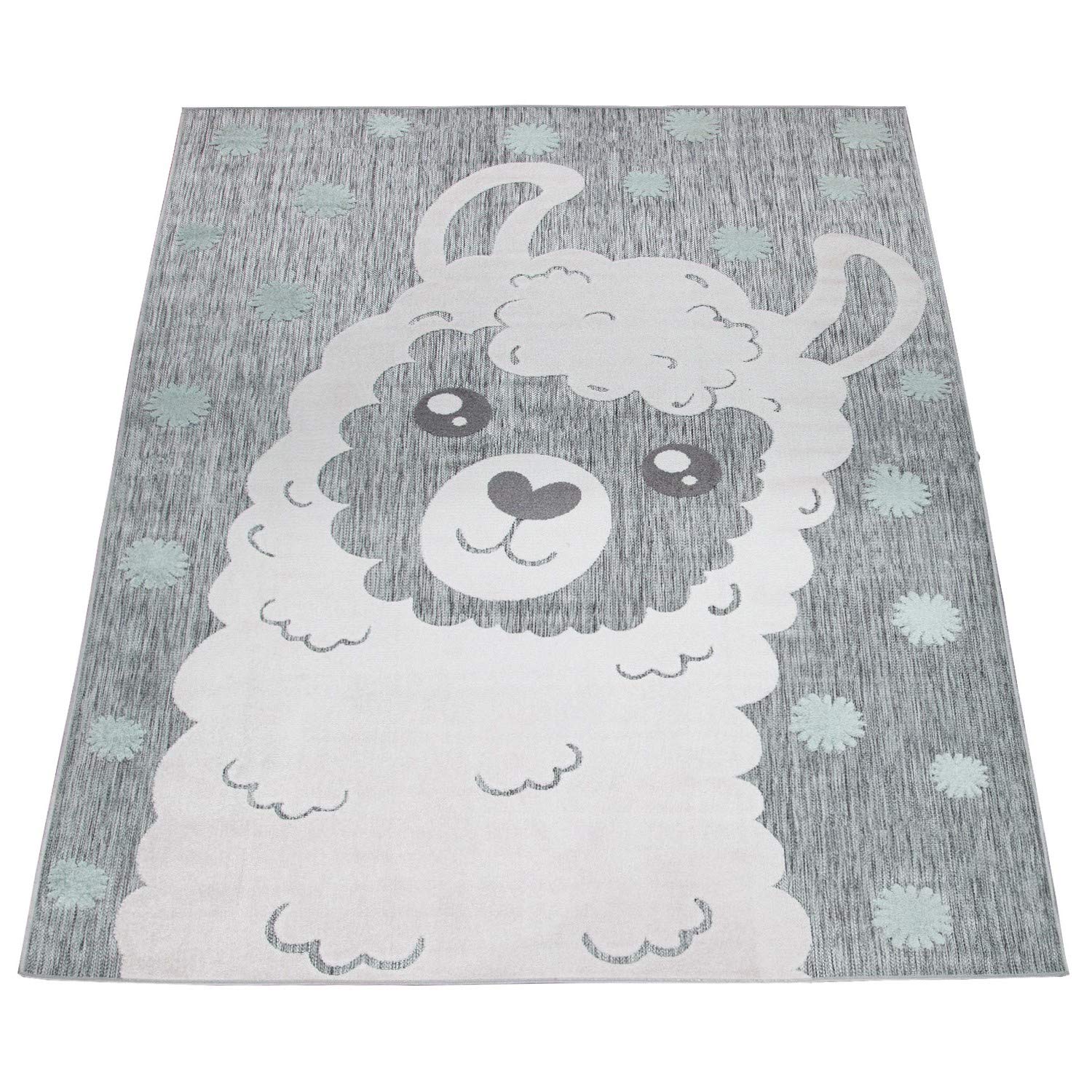 Paco Home Vloerkleed Kinderkamer Jongens Babyvloerkleed Spreuk Trend Zwart Wit, Maat:80x150 cm