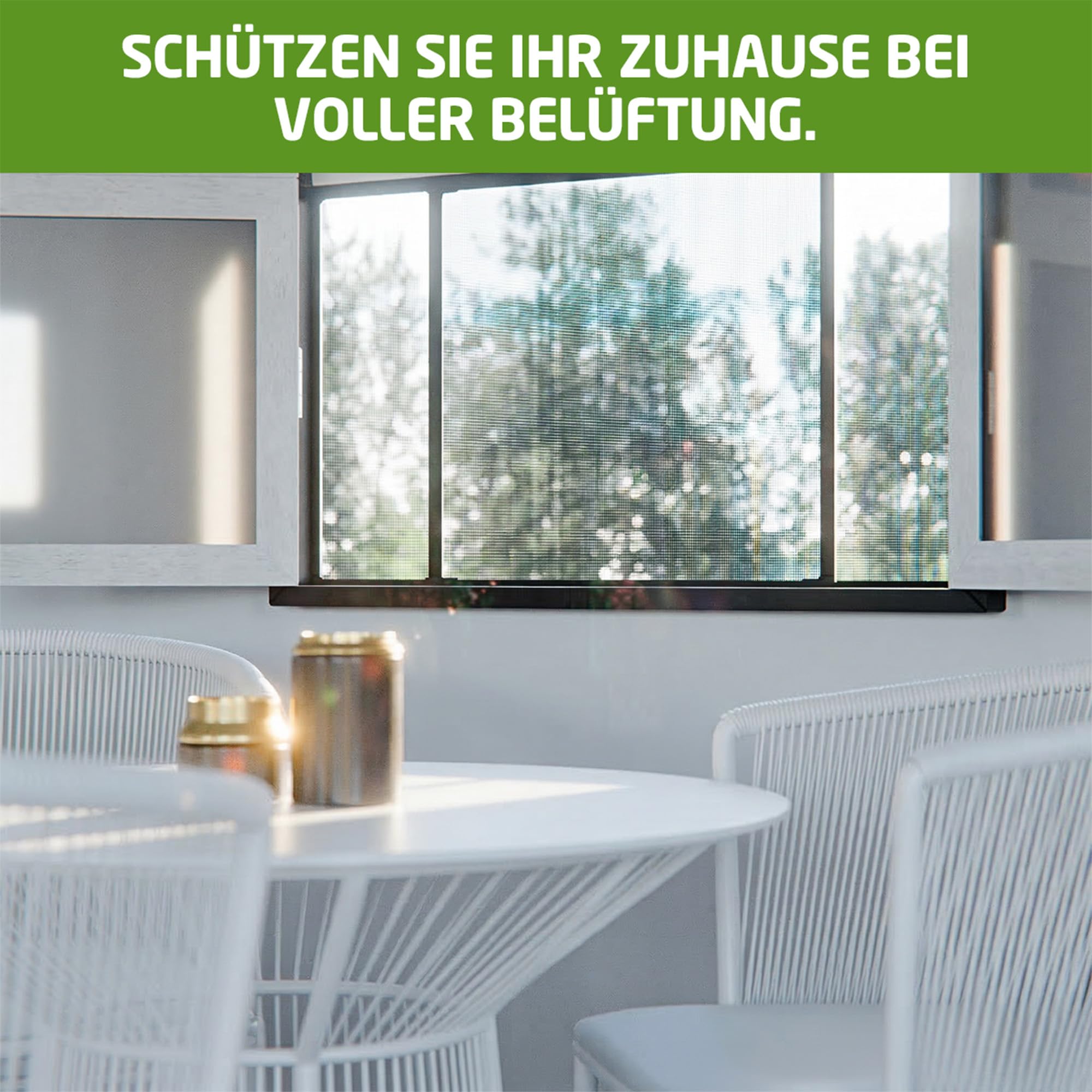 Amig - Erweiterbares Moskitonetz für Fenster - 100 x 70 cm - Schwarzer Aluminiumrahmen - Graues Glasfasergewebe - Verstellbar - Werkzeuglose Installation - Mod. ME01