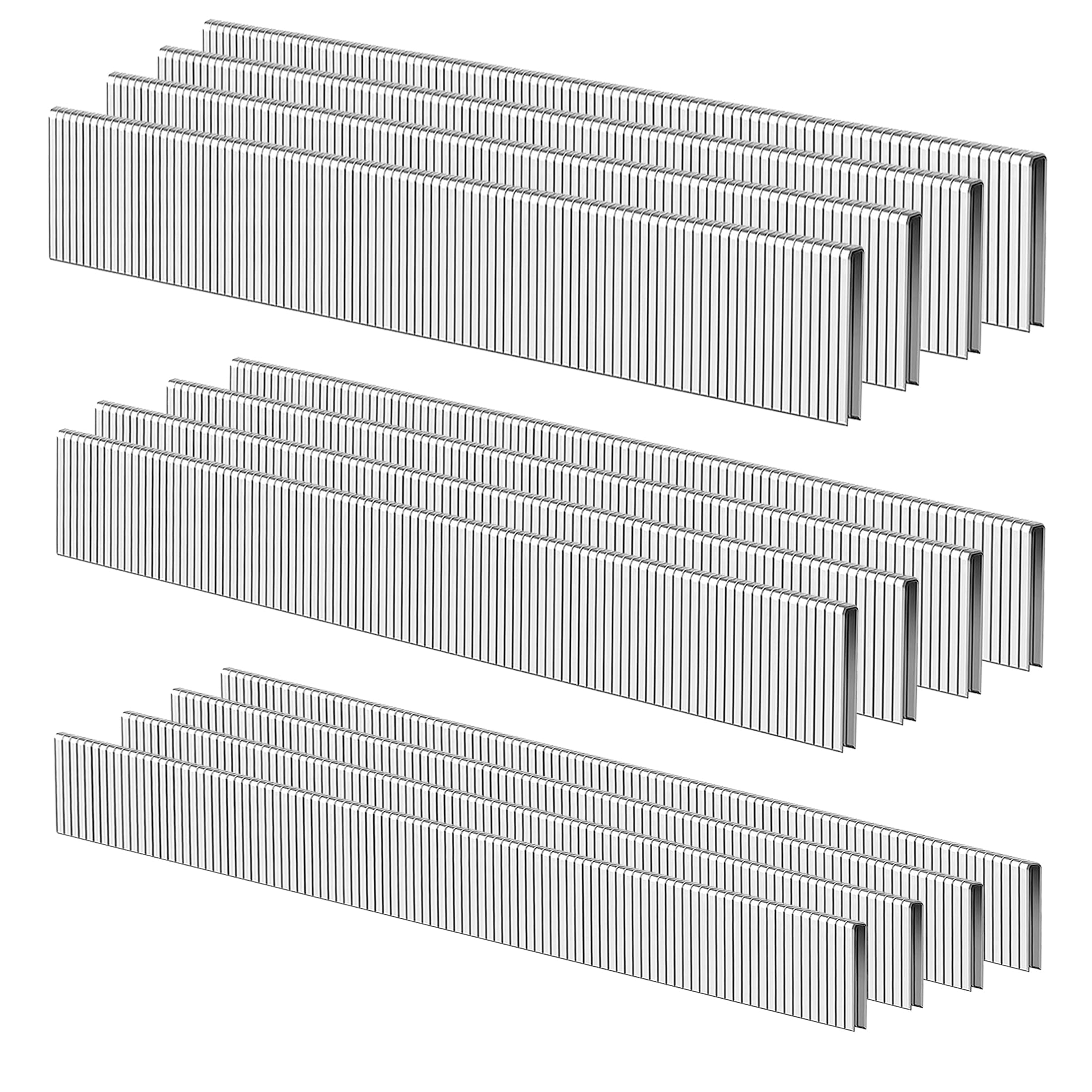 HamWoo - Grapas de corona estrecha de calibre 18 por 1/2 a 1", paquete de 1200 incluye 1/2 "- 400; 3/4 "- 400; 1" - 400