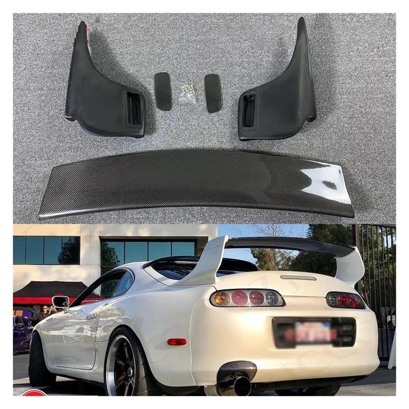 Amazon.co.jp: リアスポイラー 炭素繊維スープラ MK4 TRD