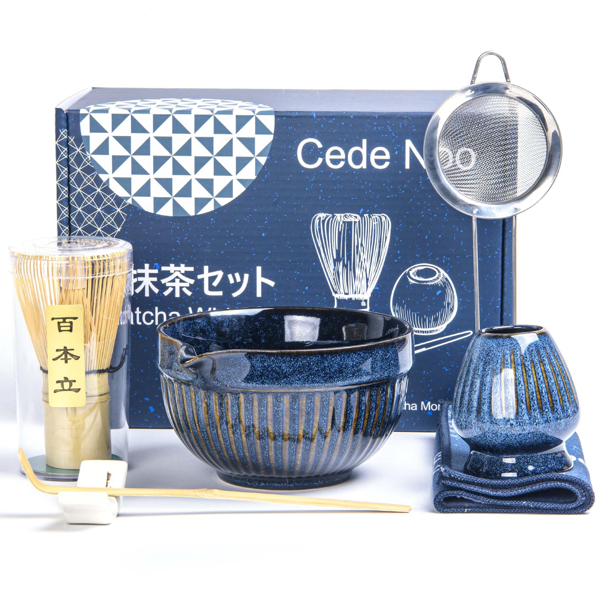 Amazon.com: 7pcs Matcha Whisk Set with 18oz Spout Bowl, Japanese