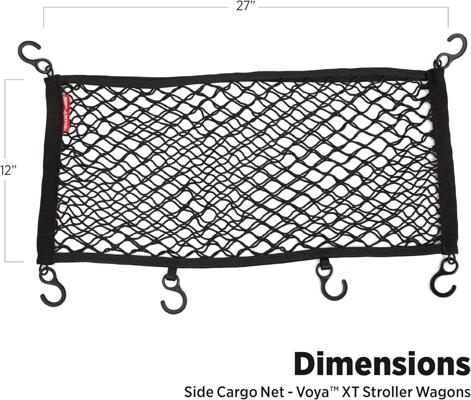 Radio Flyer Voya XT Cargo Net, Rear Storage Net for Stroller Wagons, Durable and Secure Stroller Organizer, Compatible with Voya XT & Voya Quad XT Models
