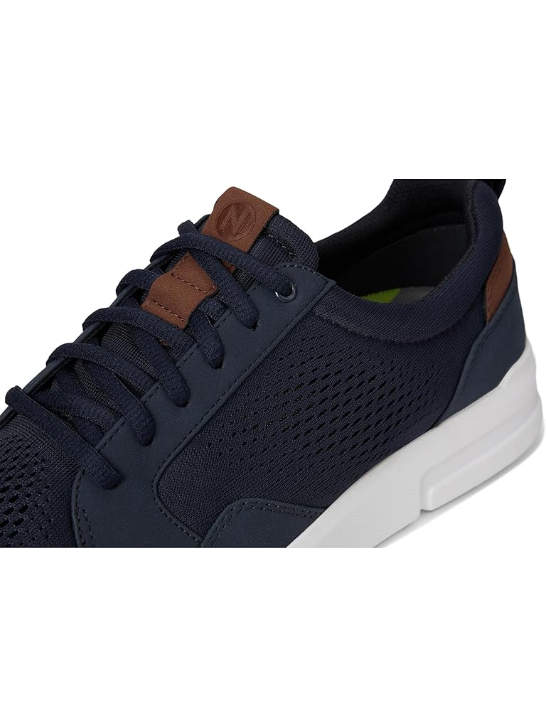 Navy Nunn Bush KORE City Rally Oxford Mesh Athletic Style Moccasin Toe U-Bal Lightweight Lace-Up