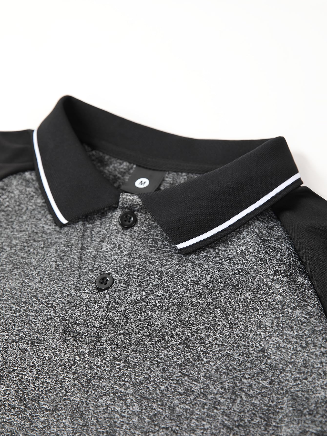 Polo de verano para hombre, manga raglán, con bloques de color, estilo informal, para vacaciones, playa, deportes, correr — view 4