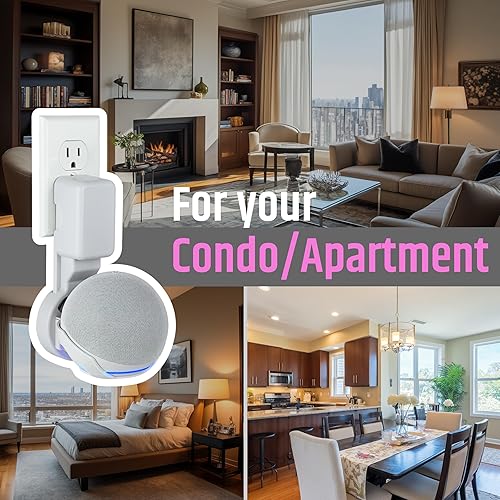 Miniatura 6 de ] Soporte de pared para Dot 4ª y 5ª generación y Hopestar H52, soporte de suspensión de salida con gestión de cables integrada, sin taladrar