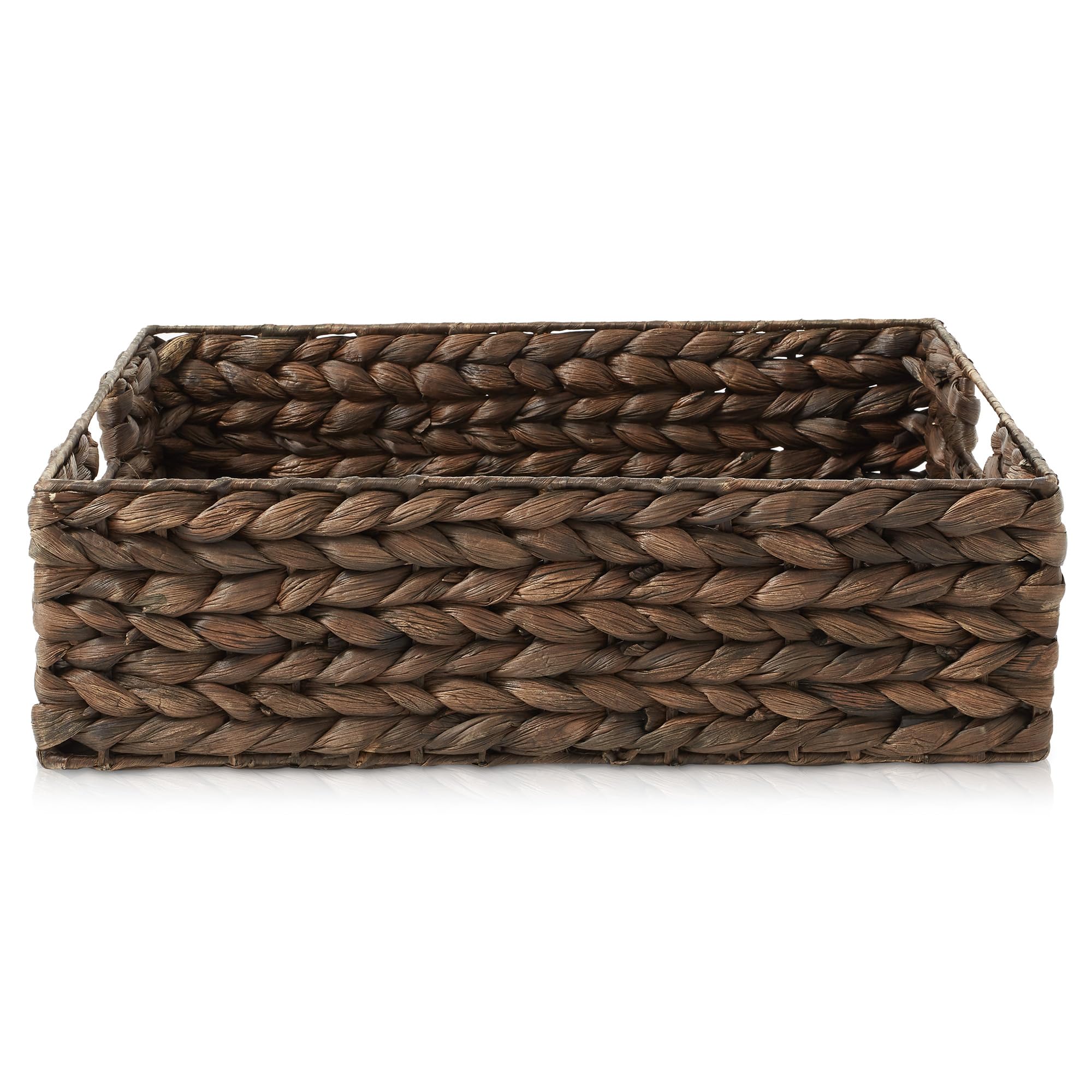 Amazon.com: Casafield Set of 4 Water Hyacinth Pantry Baskets, 12-1
