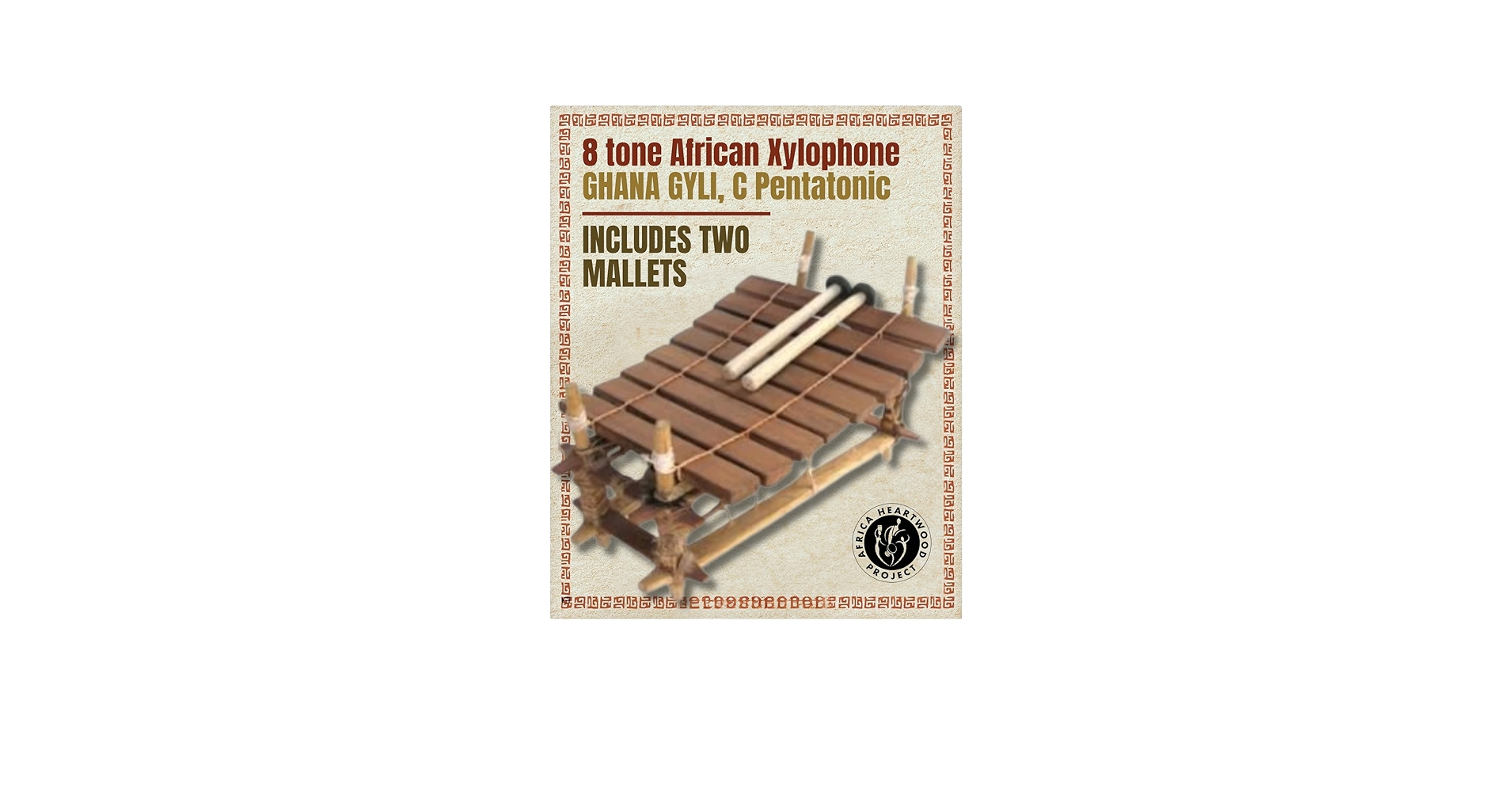ハンドメイド　アフリカンXylophone Amazon.com: Africa Heartwood Project - Ghana Gyli with