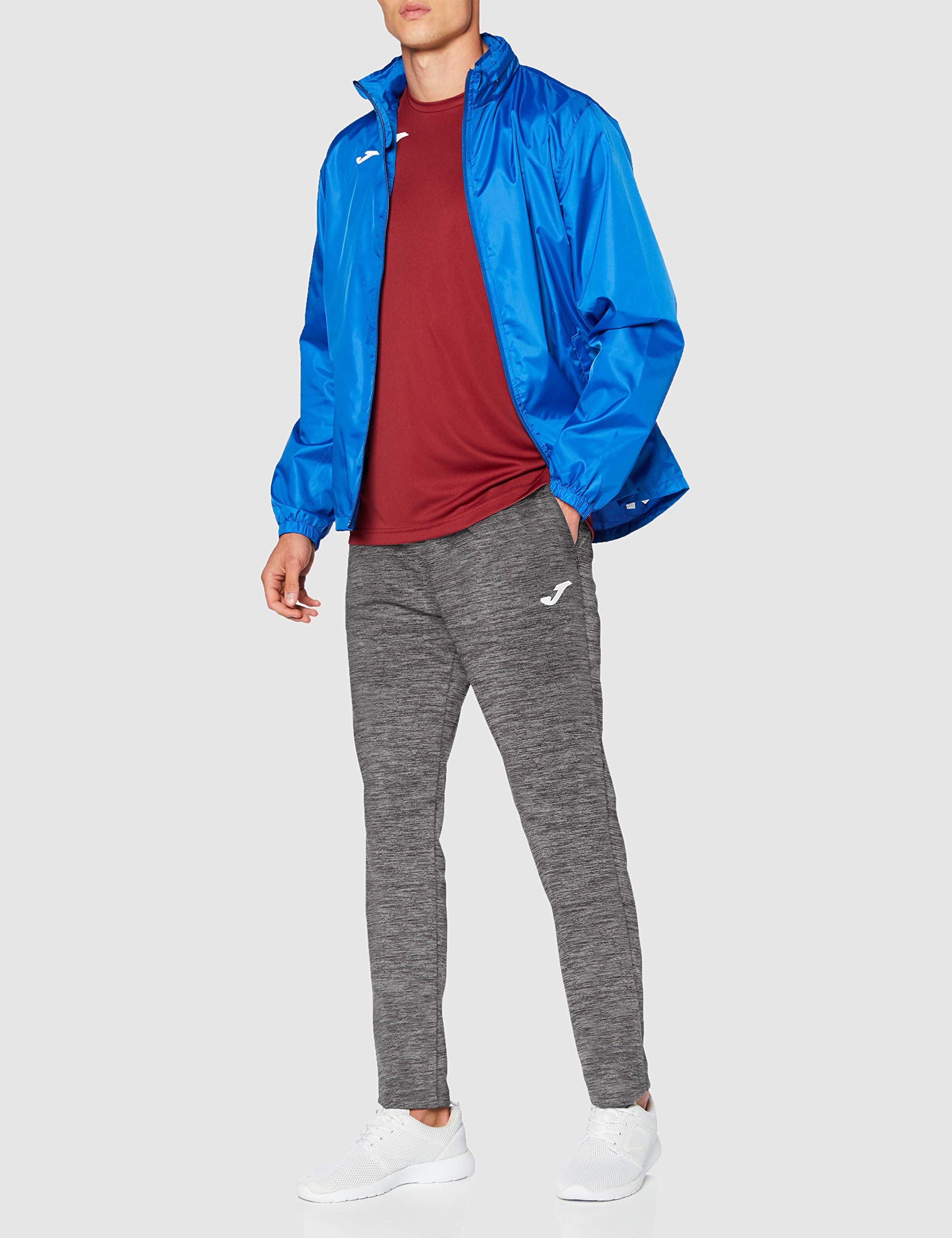 Joma - Pantalón Largo Deportivo Hombre , 6XS - 3XL - Bajo con Cremallera, Bolsillos y Cintura Elástica con Cordón - Elba - 3