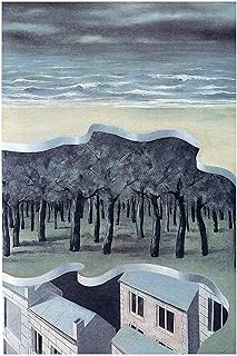 Panorama popolare, Rene Magritte Quadri Cucina Stampe Da Parete Canvas Stampe Su Tela Dipinto Su Tela Stampa Decorazioni Cucina (90x135 cm (35,4x53,1 in), Non incorniciato)
