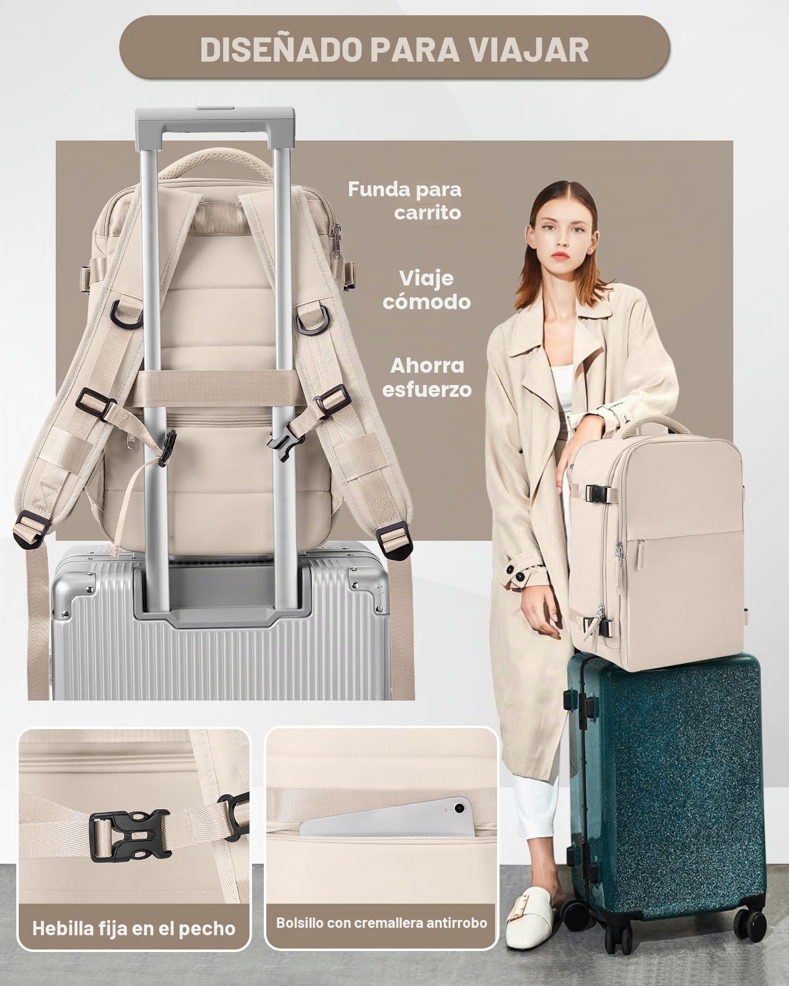 SZLX Mochila De Vacío Equipaje De Mano Mujeres, Mochila Airbag Con Sistema De Vacío Para Viajes, Ryanair Mochila De Viaje Tamaño Cabina Con Bomba Impermeable Maleta De Vacío Para Hombres