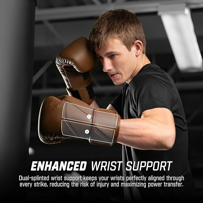 Guantes de Boxeo Entrenamiento Protección Muñeca y Nudillos miniatura 4