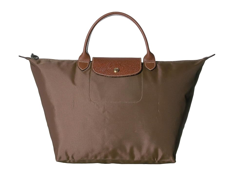 

Longchamp Le Pliage Top-Handle Bag Medium (Khaki) Tote Handbags