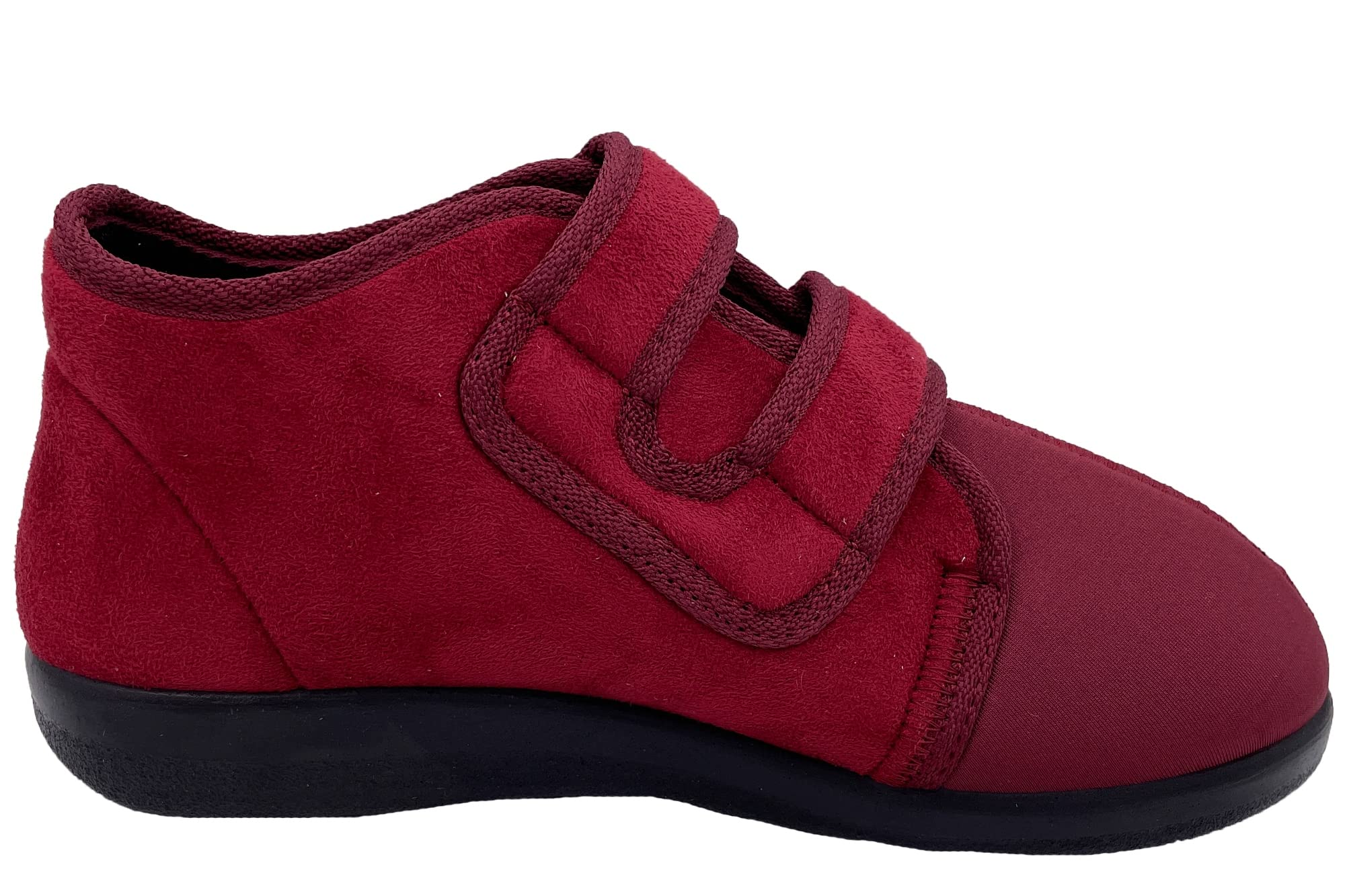 Klettschuhe mit loser Einlage Verbandschuhe weit geschnitten Hausschuhe