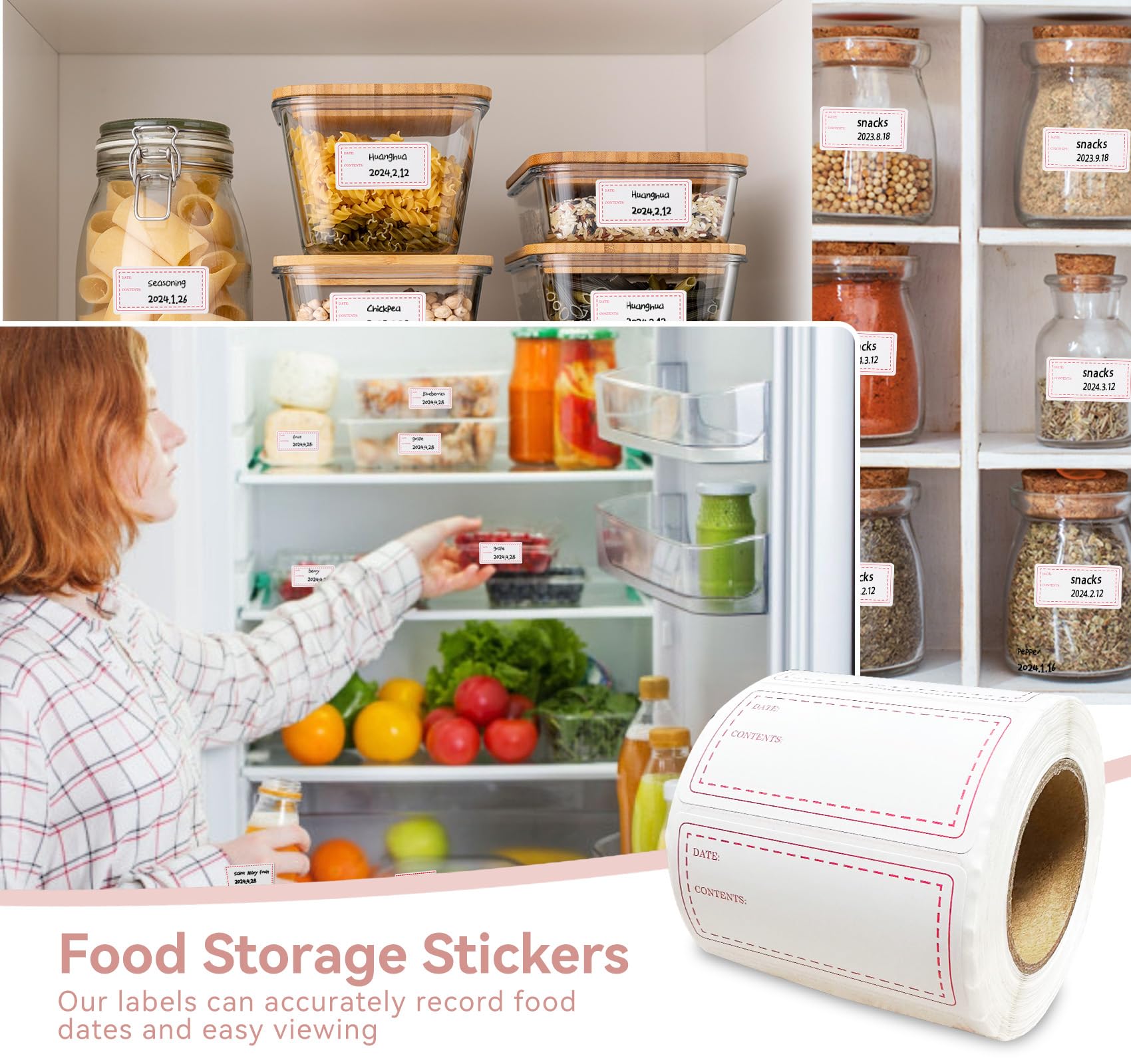 Food Stickers ATL Direct Labels For Food Containers 2x1, , Kitchen ...